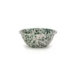 Crow Canyon Home CCH Splatter Small Serving Bowl- Green & Cream