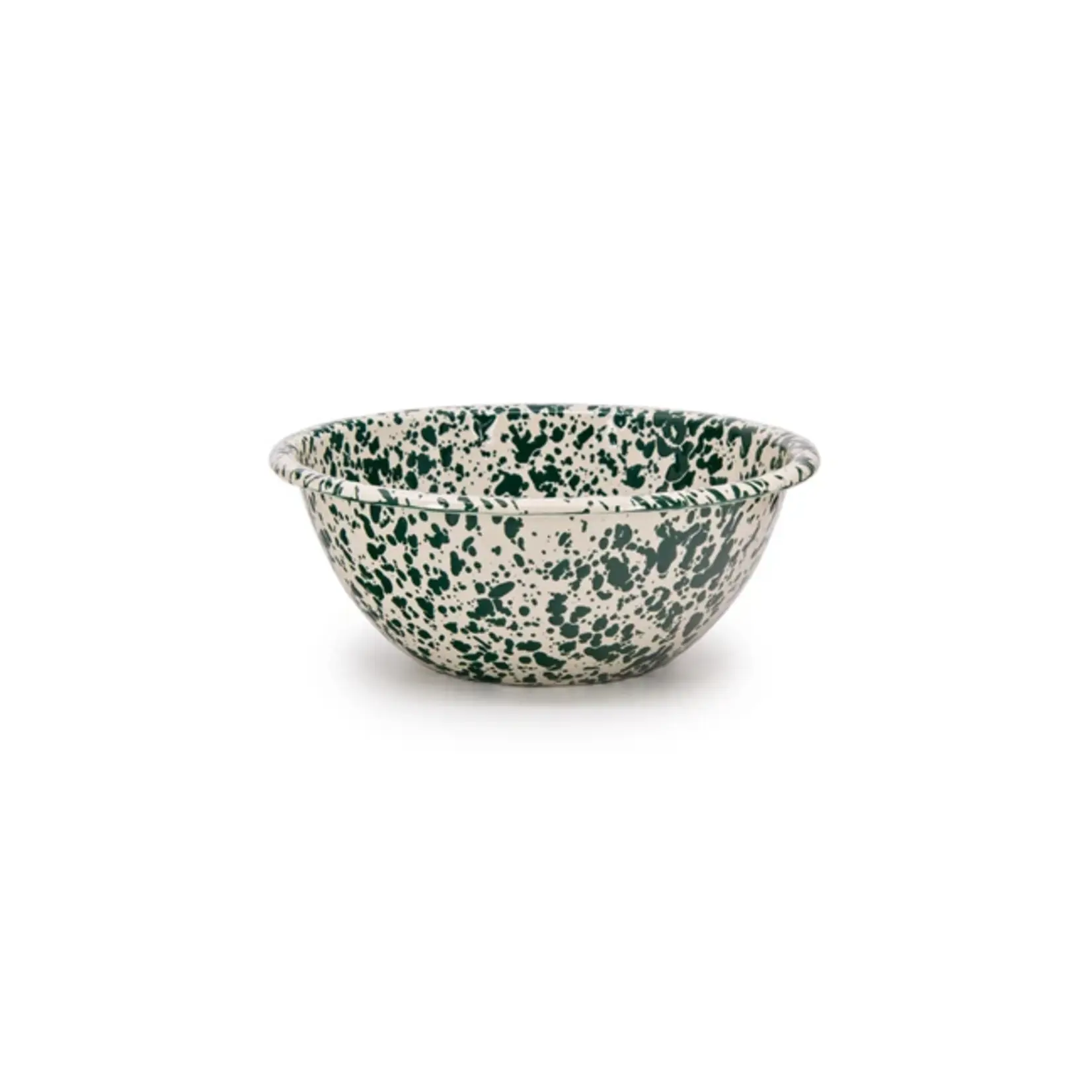 Crow Canyon Home CCH Splatter Small Serving Bowl- Green & Cream