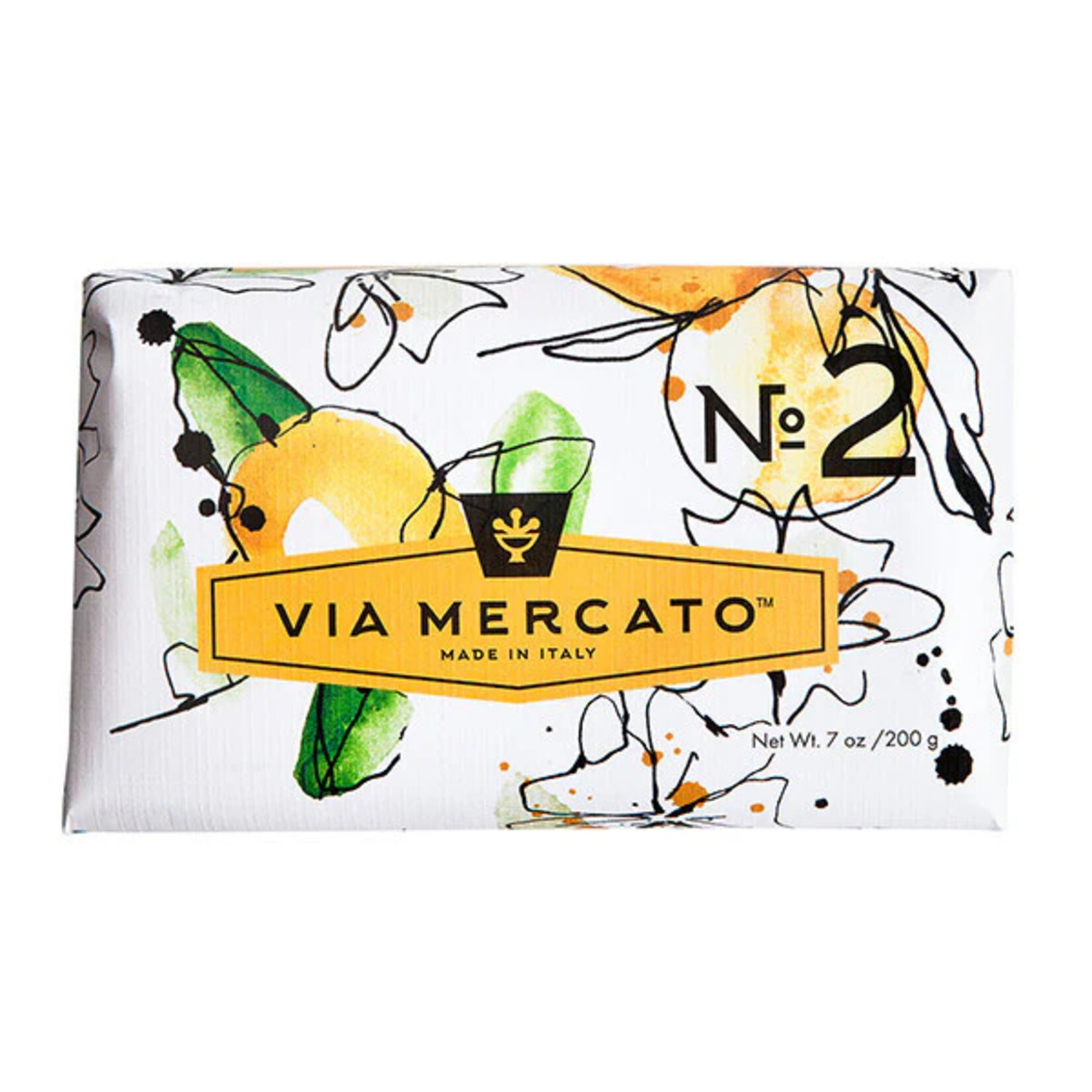 European Soaps Via Mercato No2 Green Tea White Musk Soap