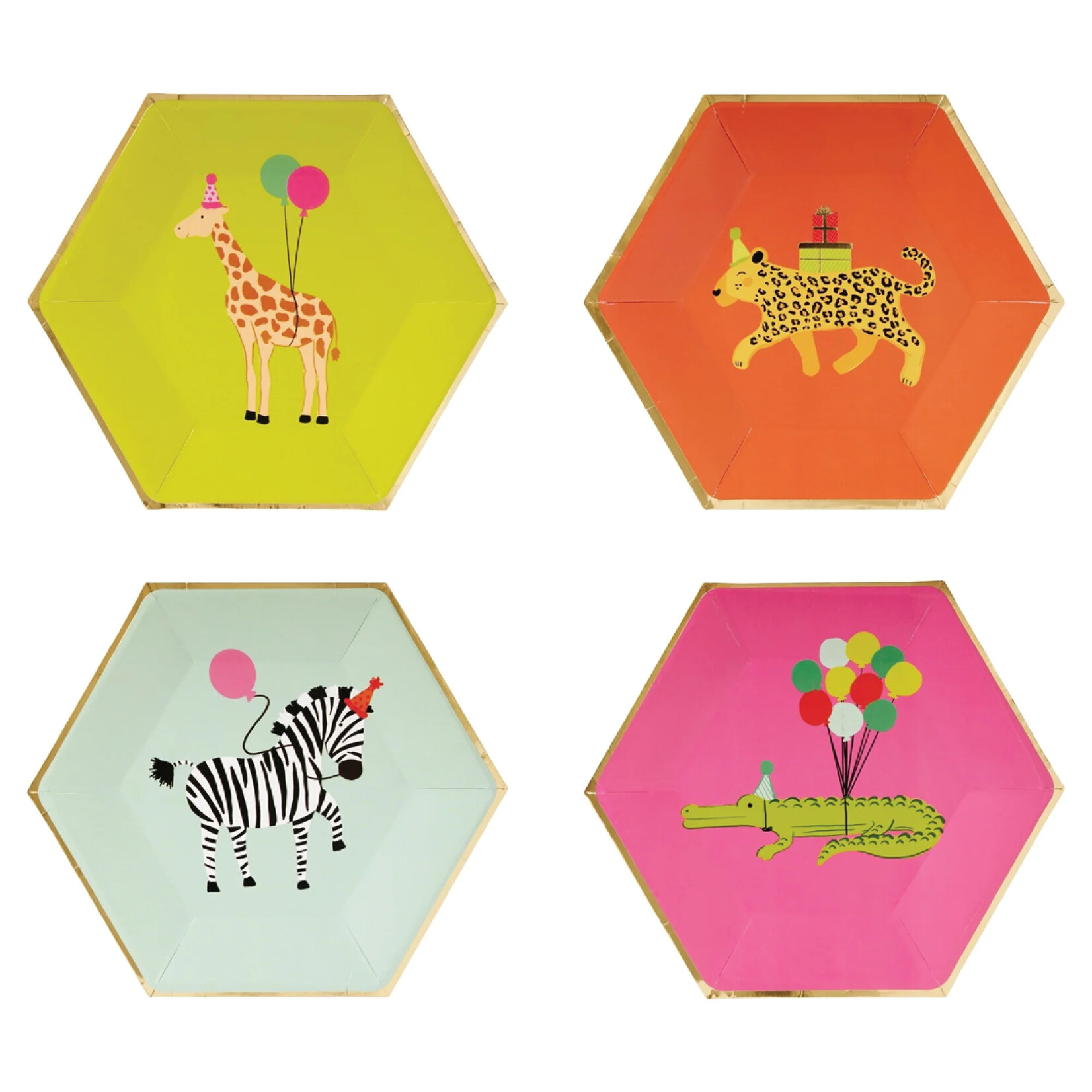 CR Gibson Party Animal Plates