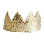 ALIMROSE Gold Sequin Crown