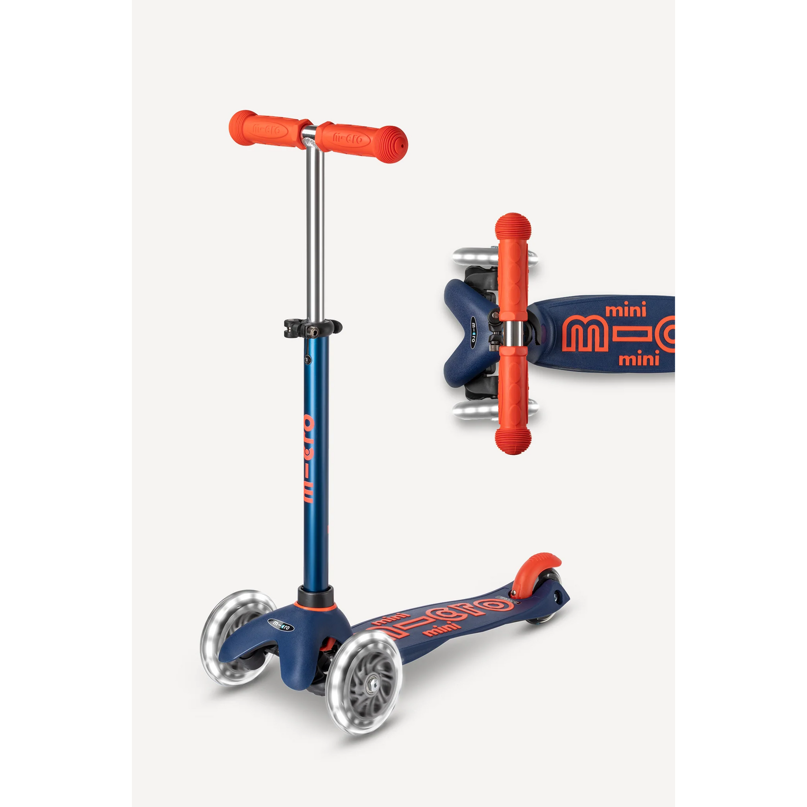 Micro Kickboard Micro Mini LED Scooter- Navy Blue/Red