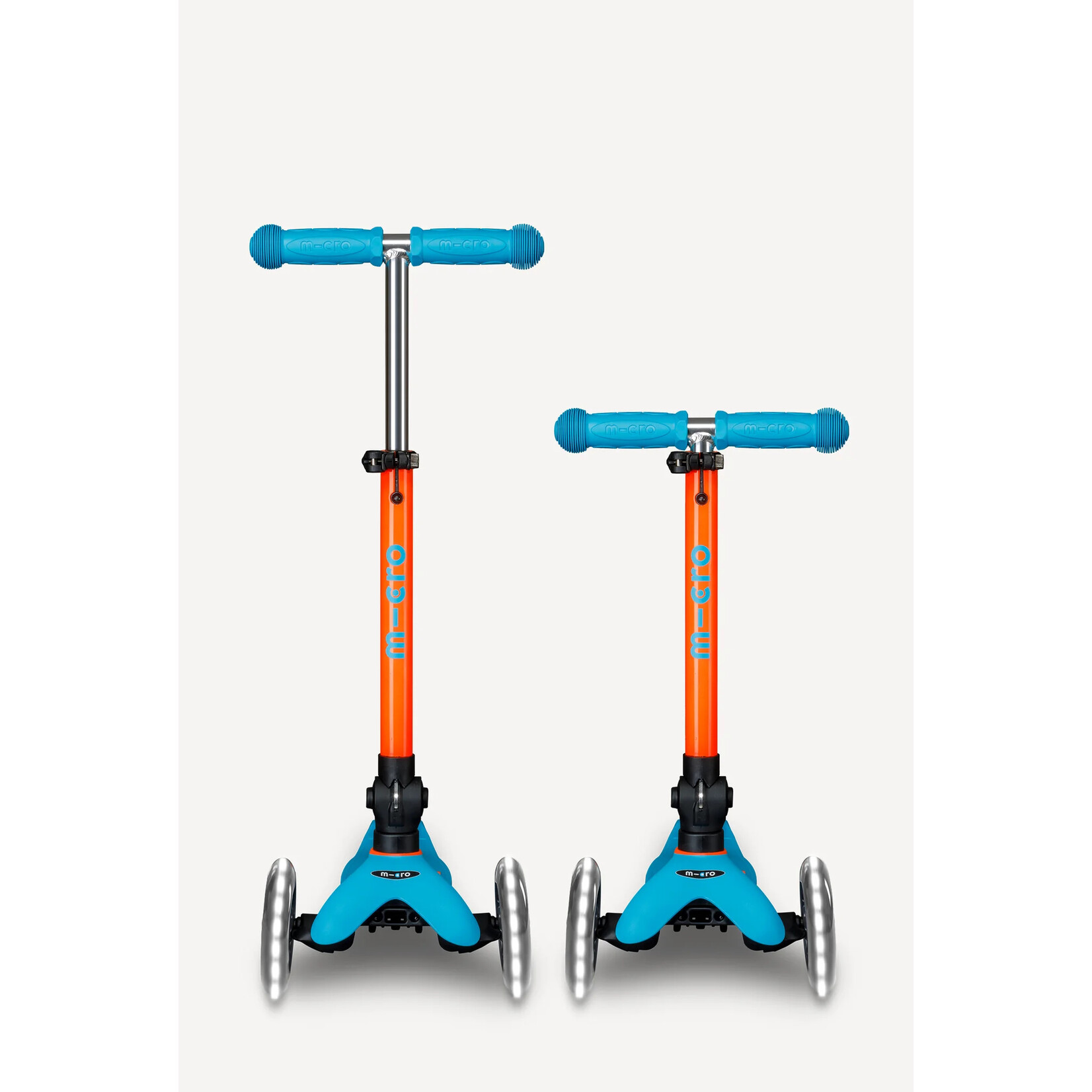 Micro Kickboard Micro Mini Foldable LED Scooter- Neon Orange