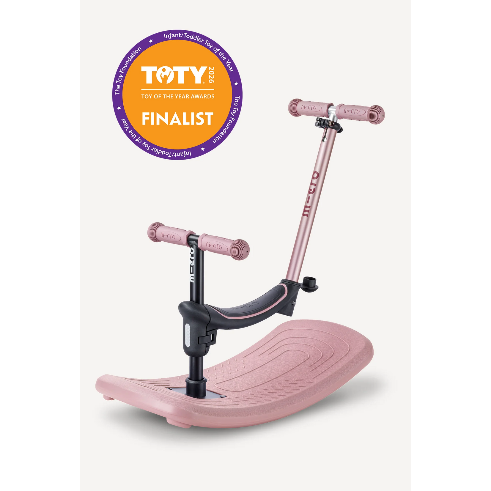 Micro Kickboard Micro Mini Rock & Go LED Scooter- Dusty Rose