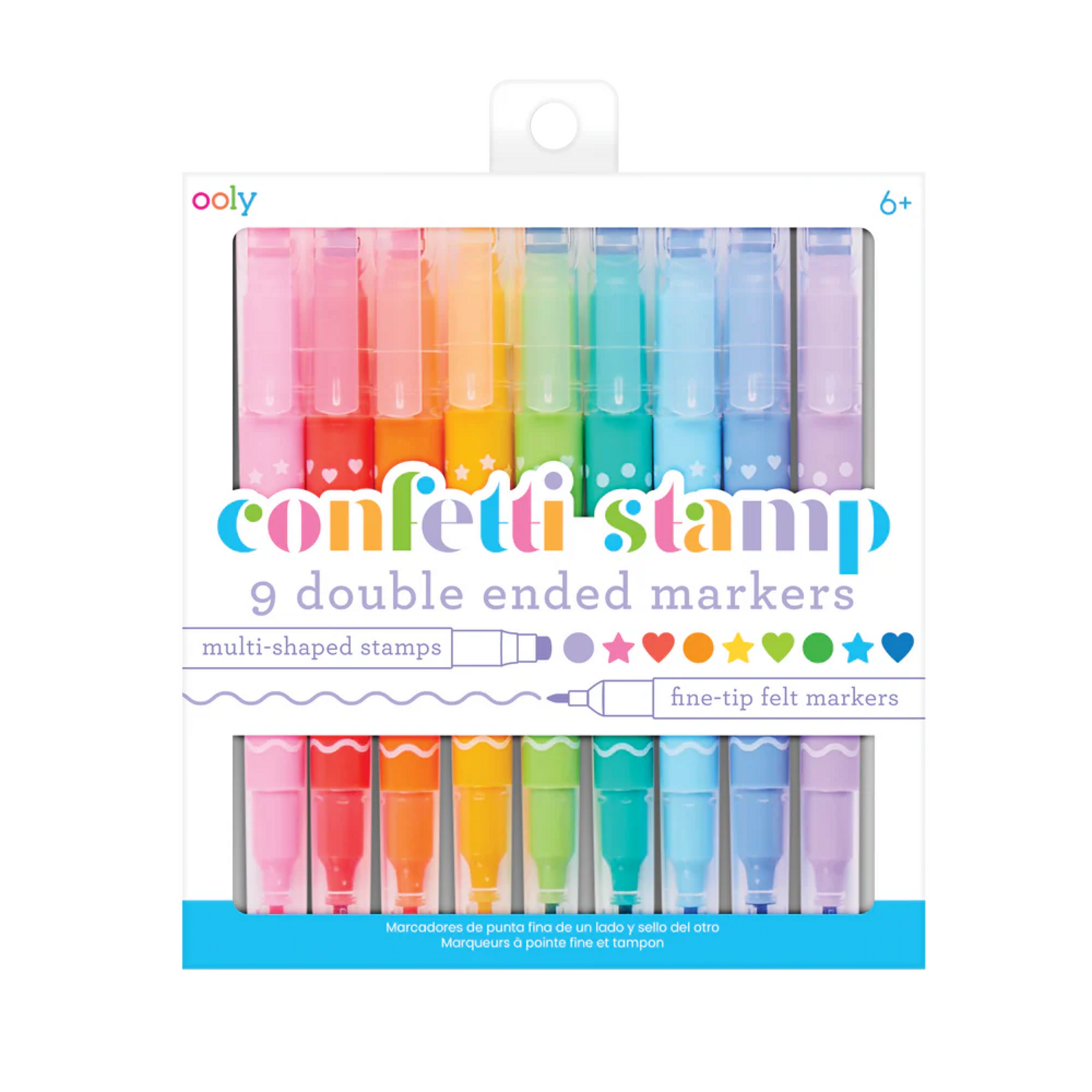 OOLY Confetti Stamp Double-Ended Markers