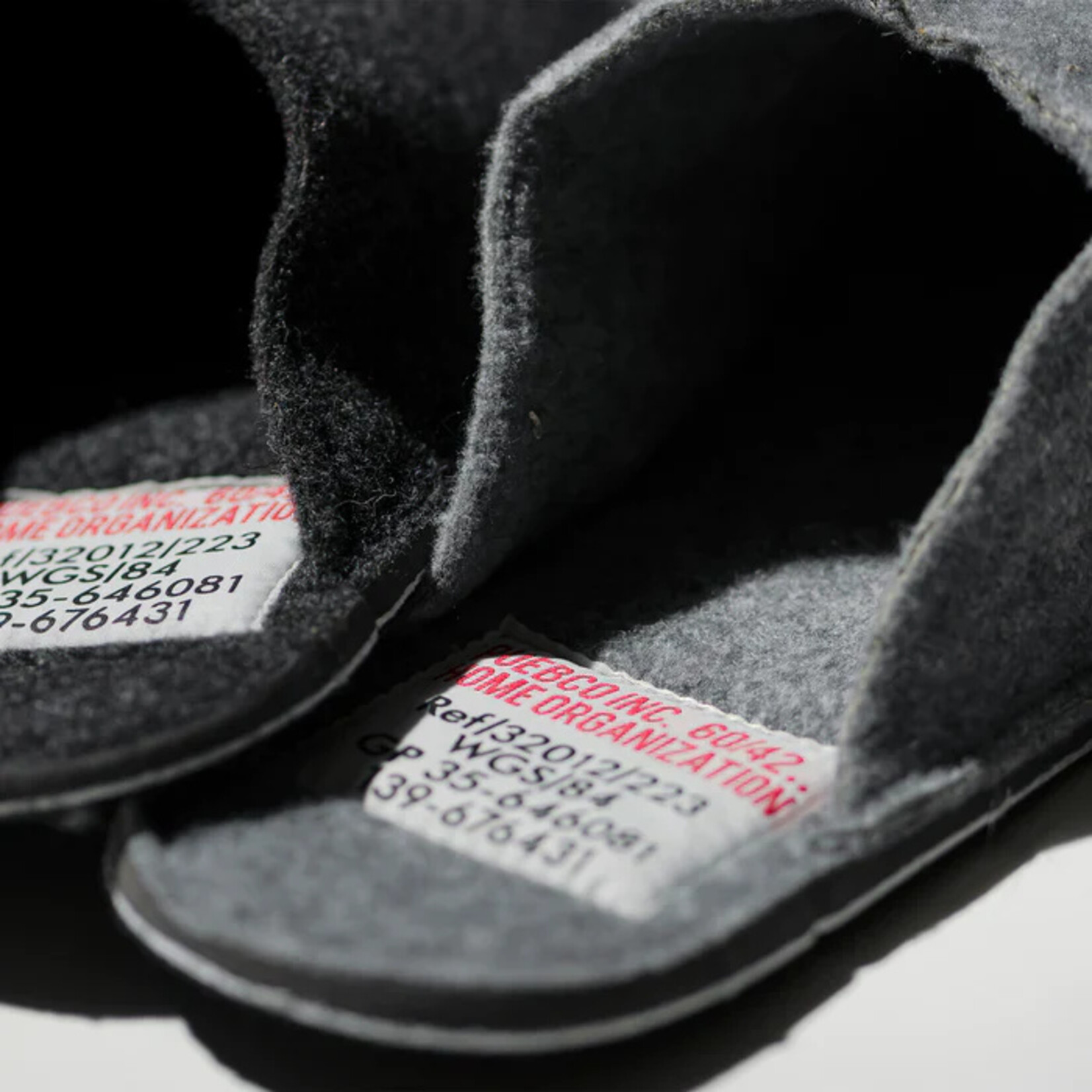 Puebco Light Gray House Slippers - Large