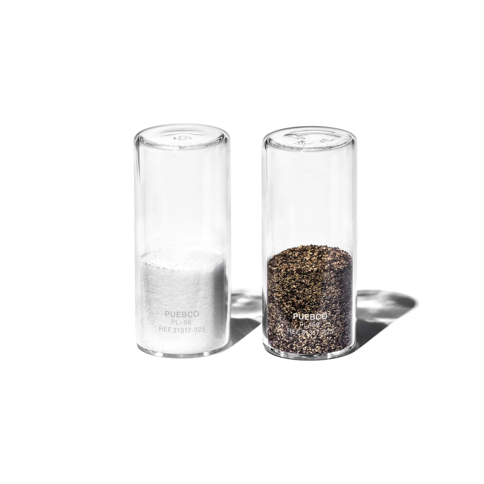 Puebco Clear Glass Salt & Pepper Shaker Set
