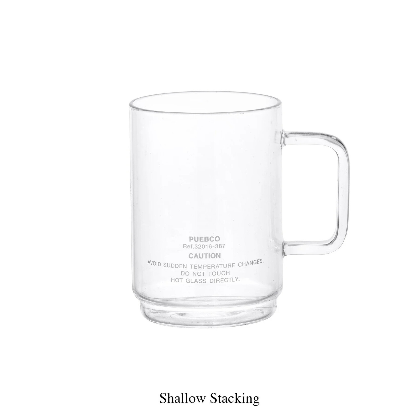 Puebco Borosilicate Glass Mug - Stackable