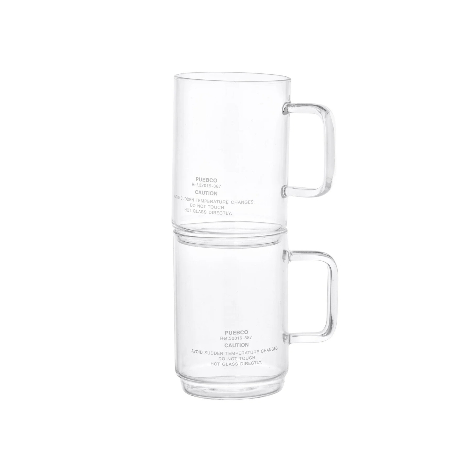 Puebco Borosilicate Glass Mug - Stackable