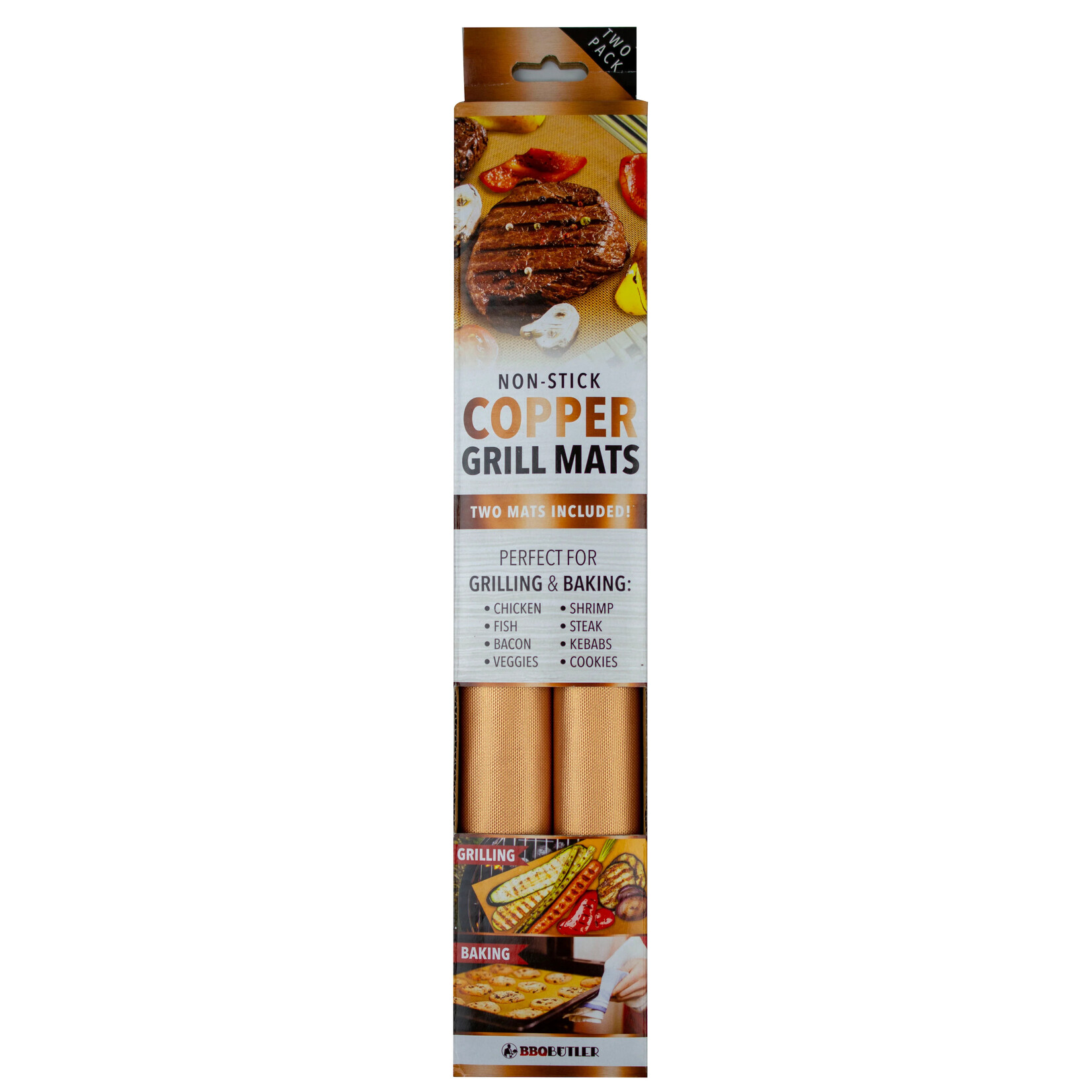 The BBQ Butler Copper Grill Mat Set