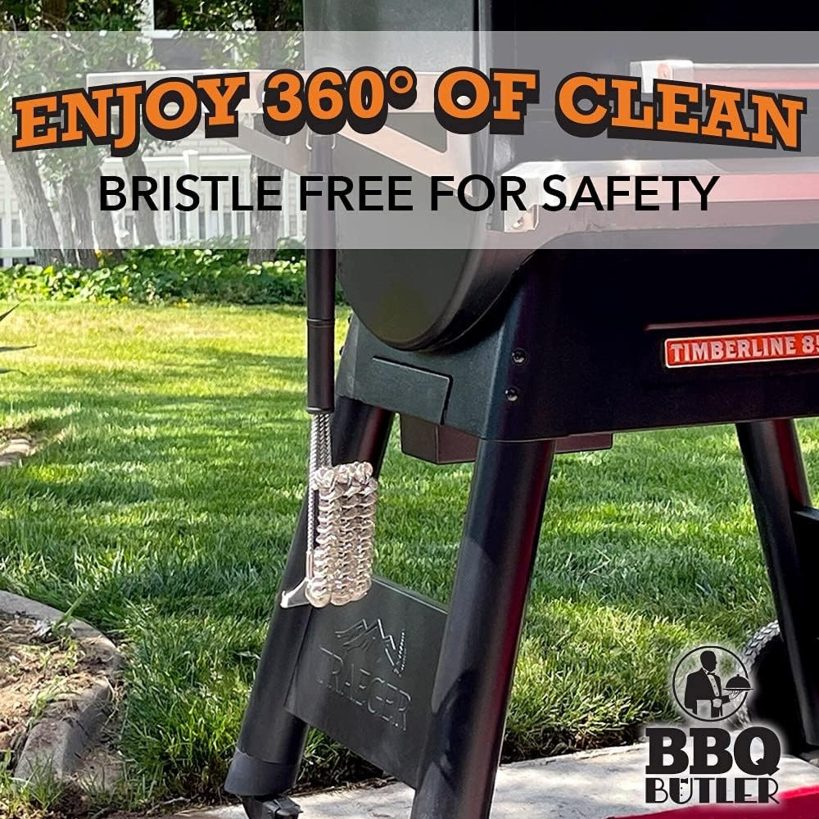 The BBQ Butler Bristleless Grill Brush