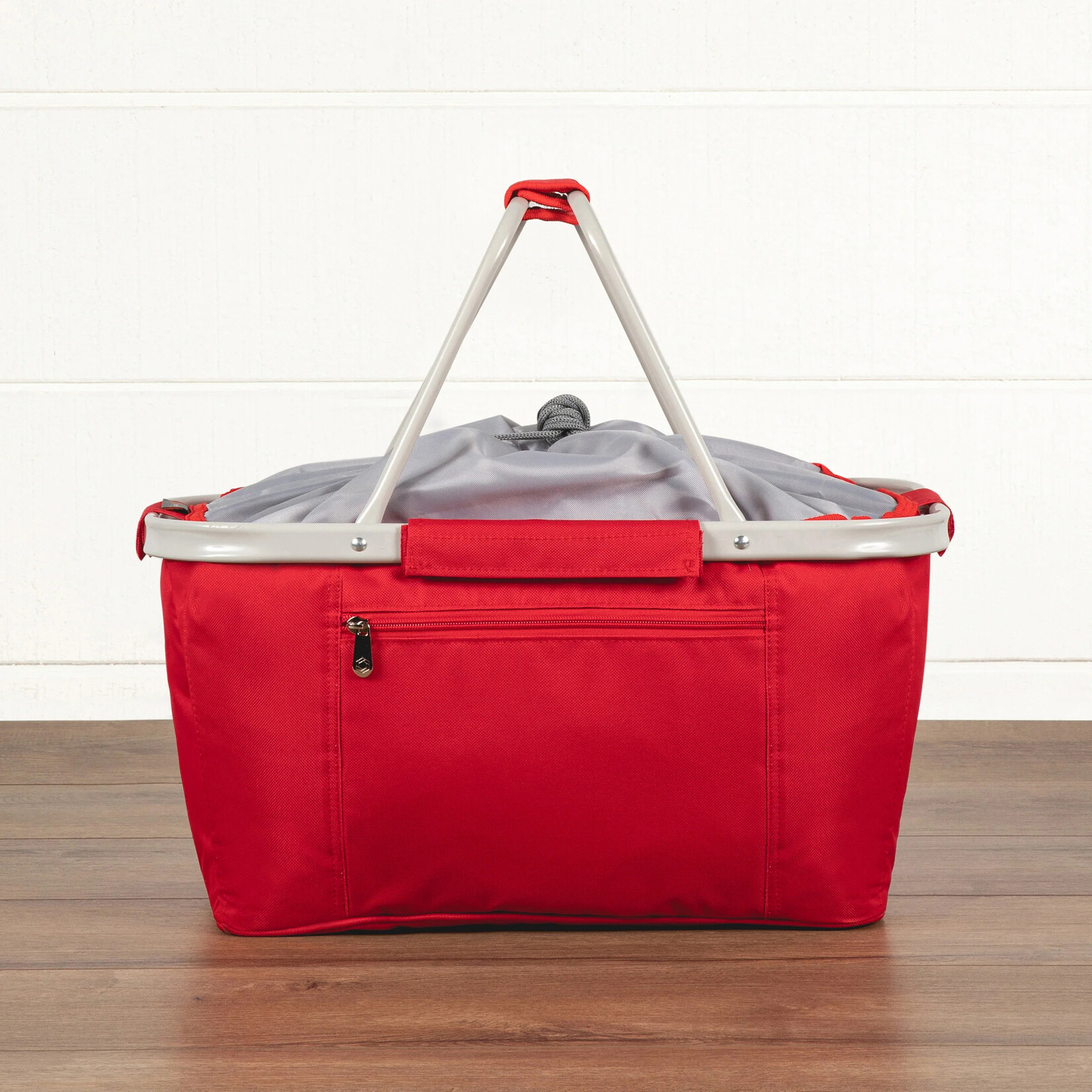 Picnic Time Metro Basket Insulated Collapsible Cooler Tote - Red
