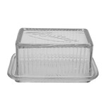 Creative Co-Op Pressed Glass Butter Dish