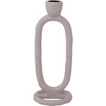 Creative Co-Op Enameled Aluminum Oval Taper Holder - Lilac