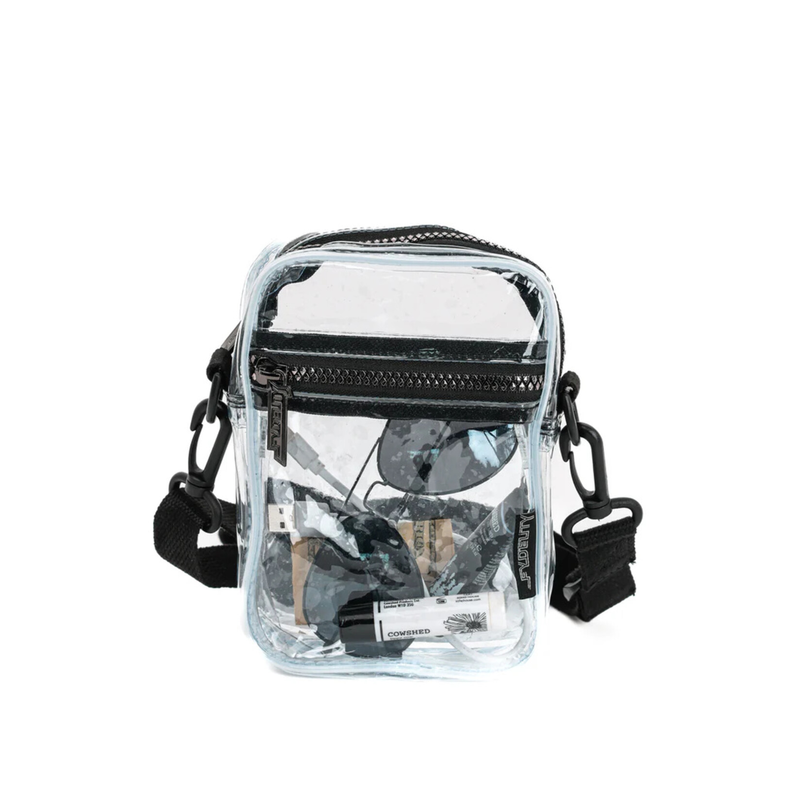 Fydelity Small Crossbody Bag- Clear (Stadium Approved)