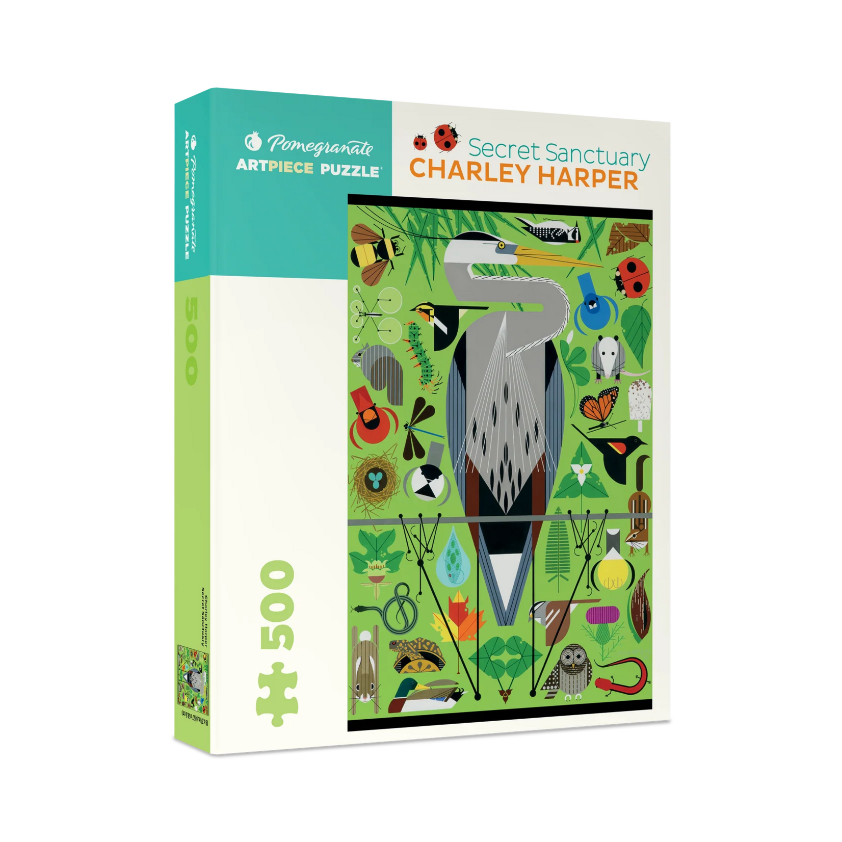 Pomegranate Charley Harper: Secret Sanctuary 500pc Puzzle