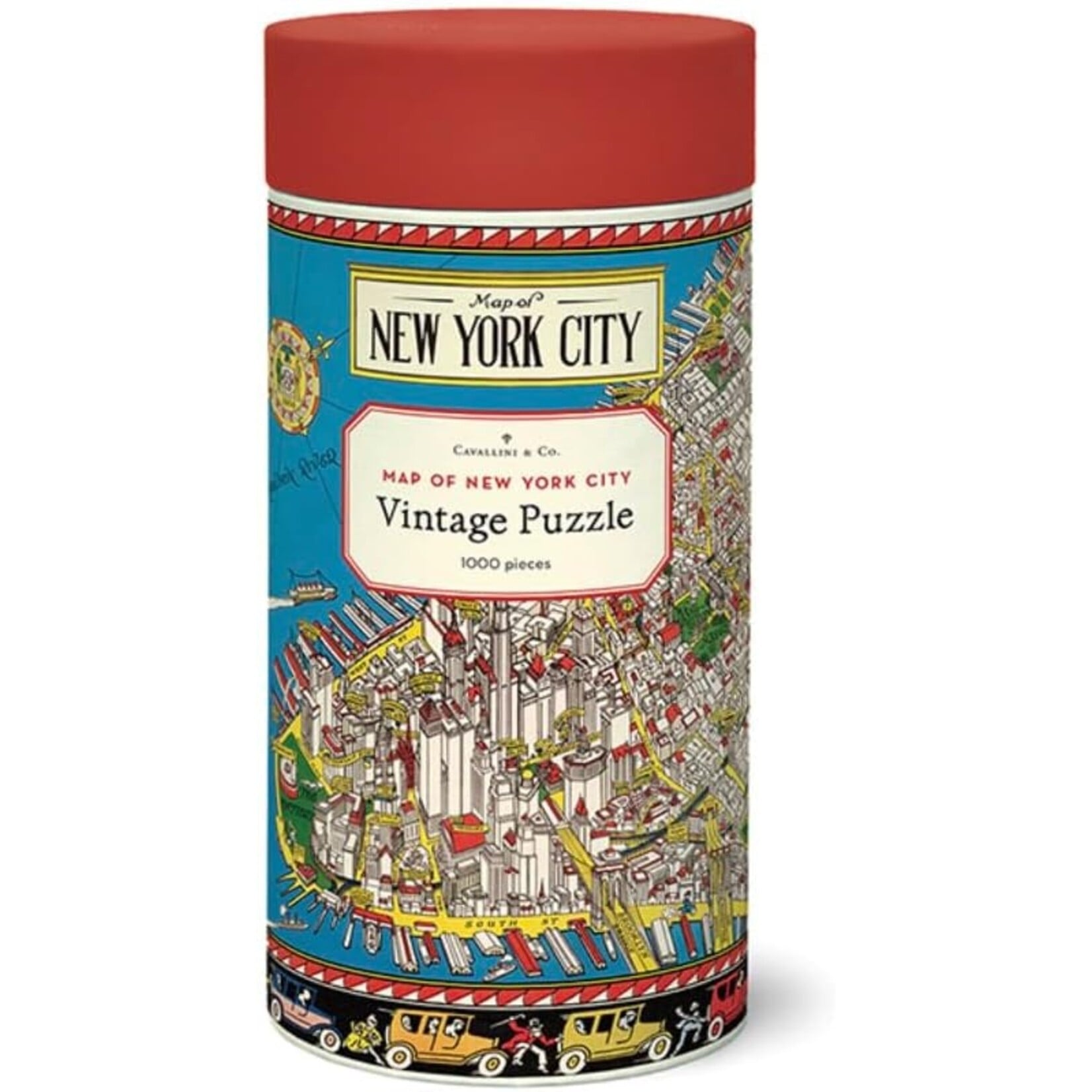 Cavallini Papers New York Map 1000pc Puzzle