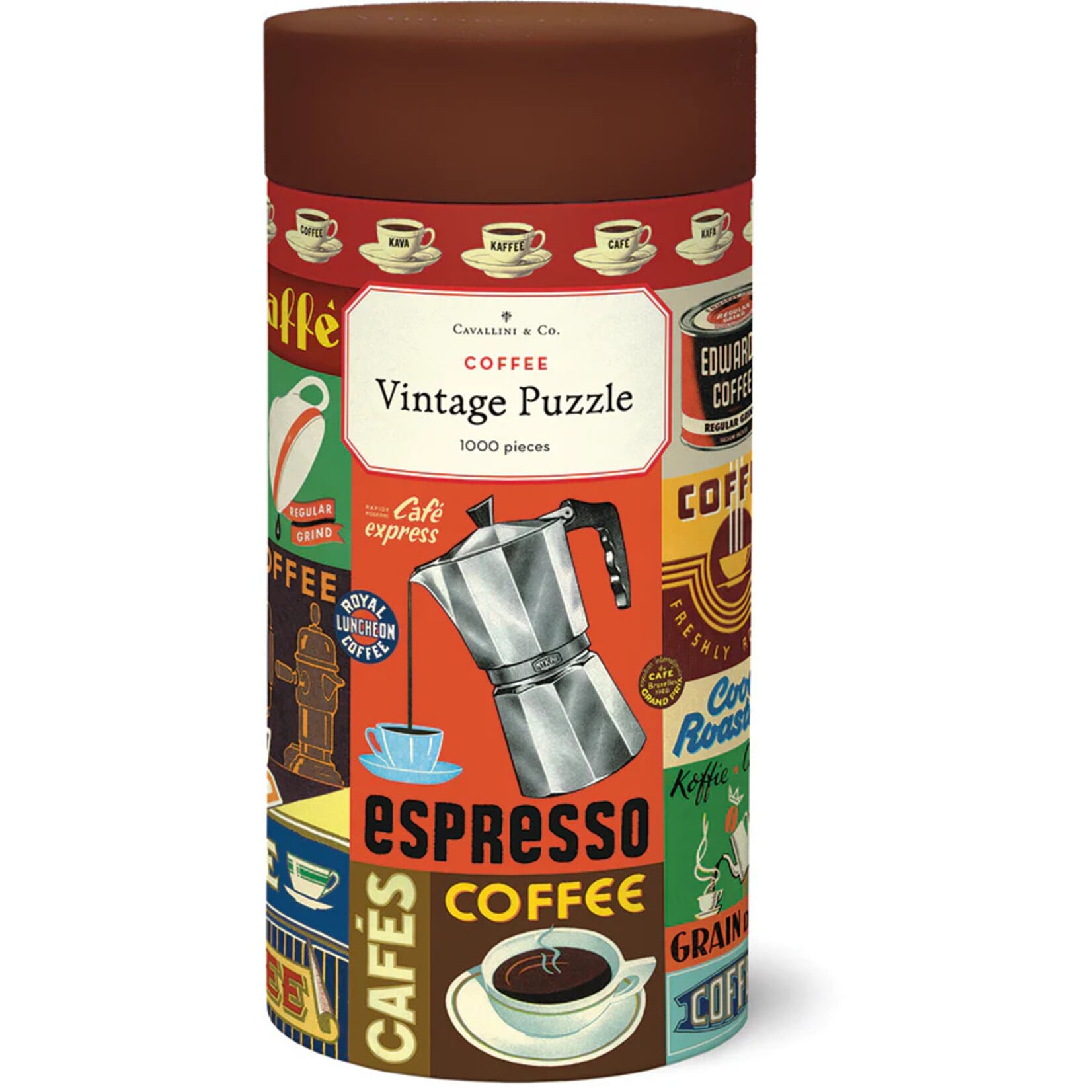 Cavallini Papers Coffee 1000pc Puzzle