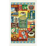 Cavallini Papers Coffee Tea Towel