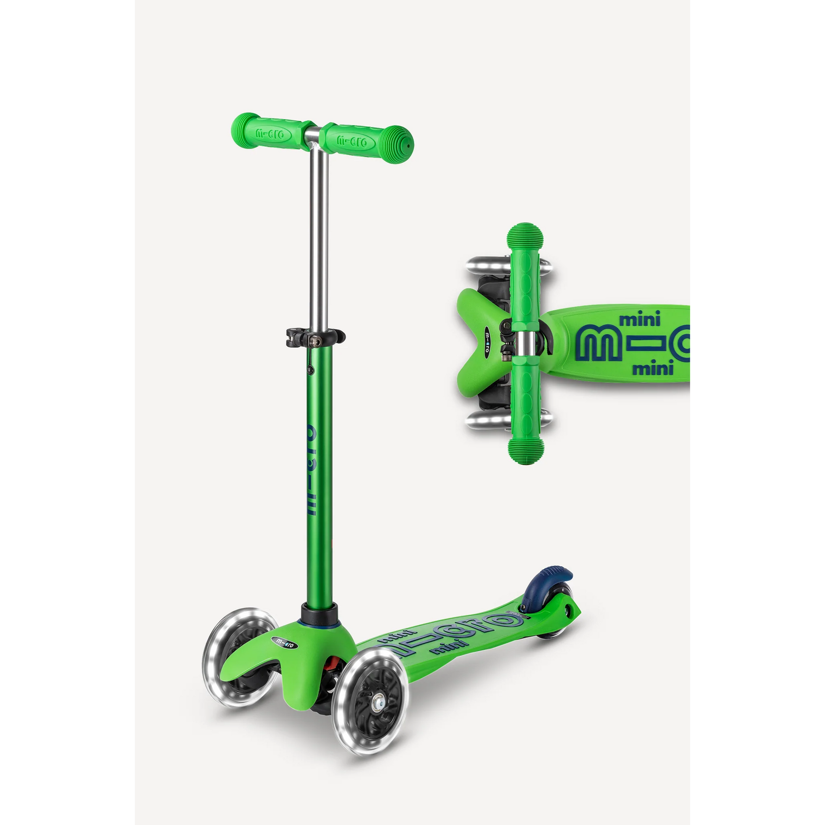 Micro Kickboard Micro Mini LED Scooter- Green/ Blue