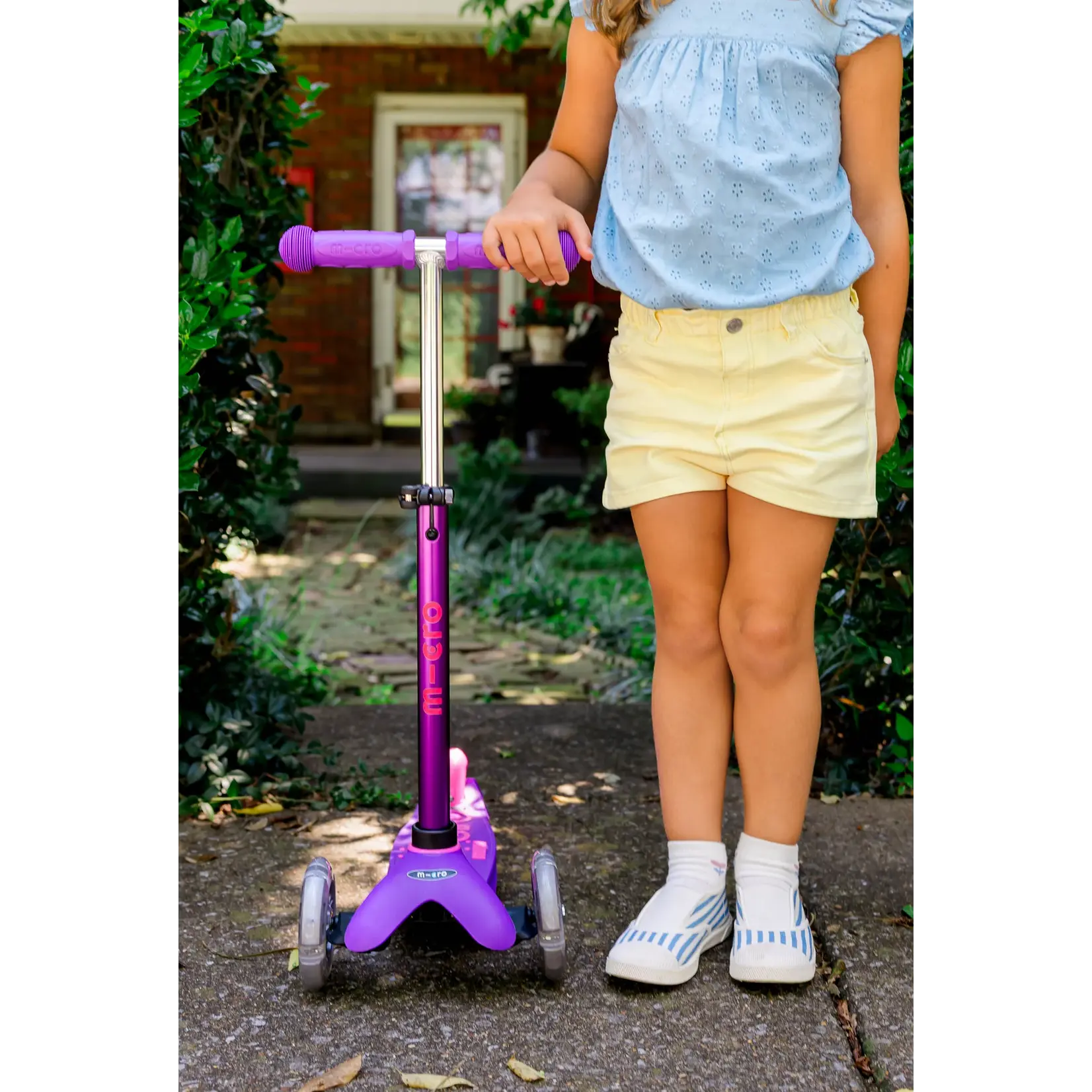 Micro Kickboard Micro Mini LED Scooter- Purple/ Pink