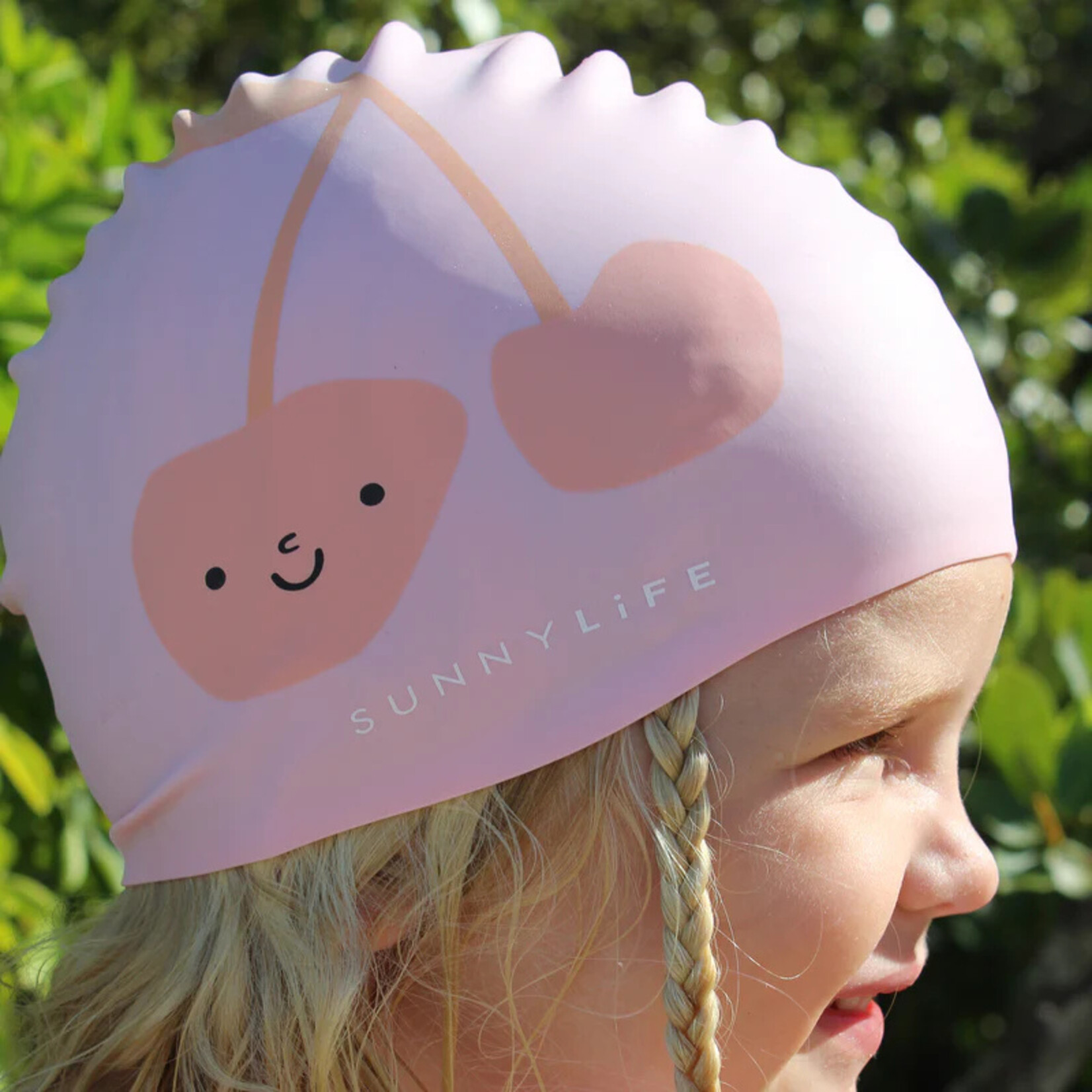 Sunnylife Kids Swimming Cap- Cotton Candy Cherry