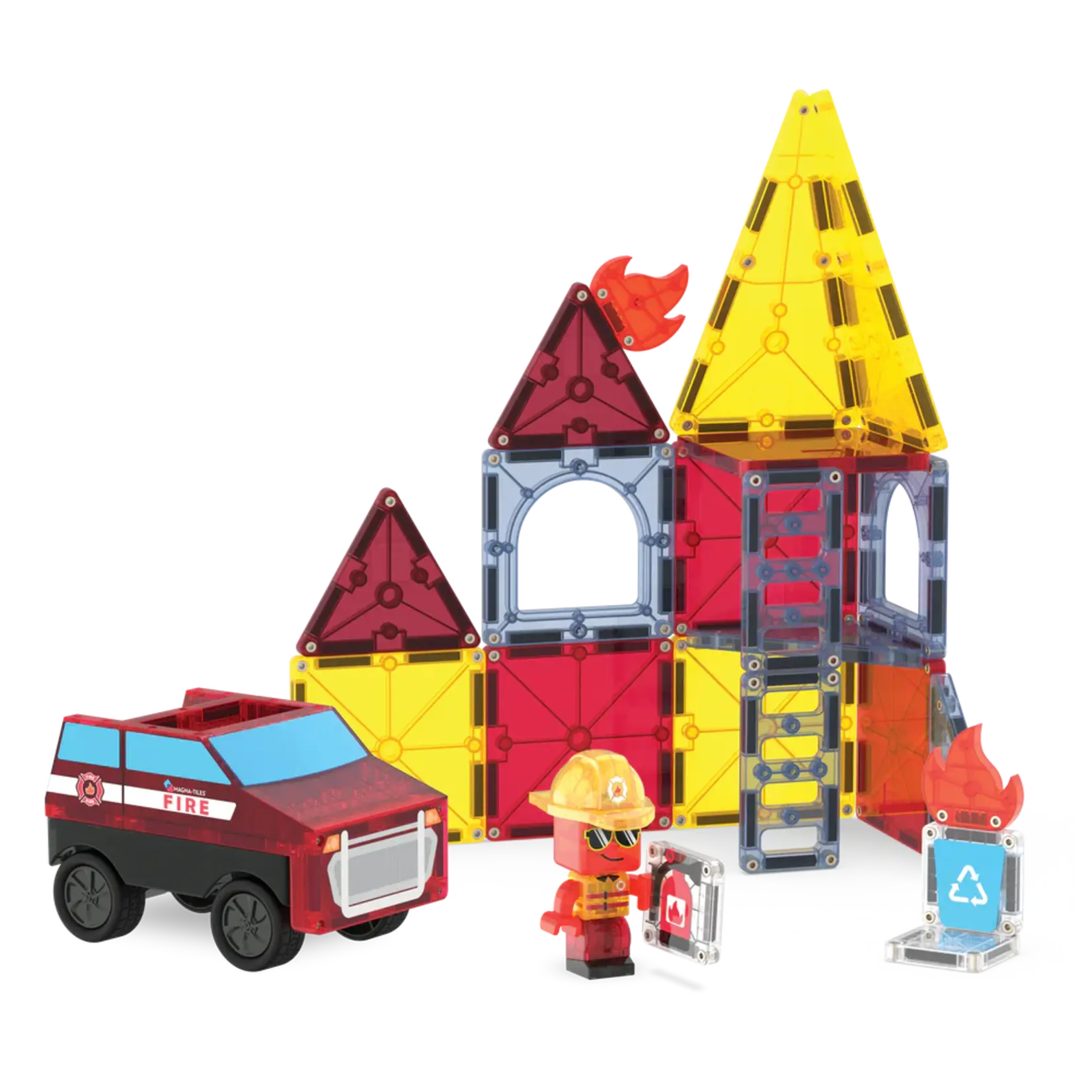 Magna-Tiles Magna-Tiles Fire Rescue 27 Piece Set