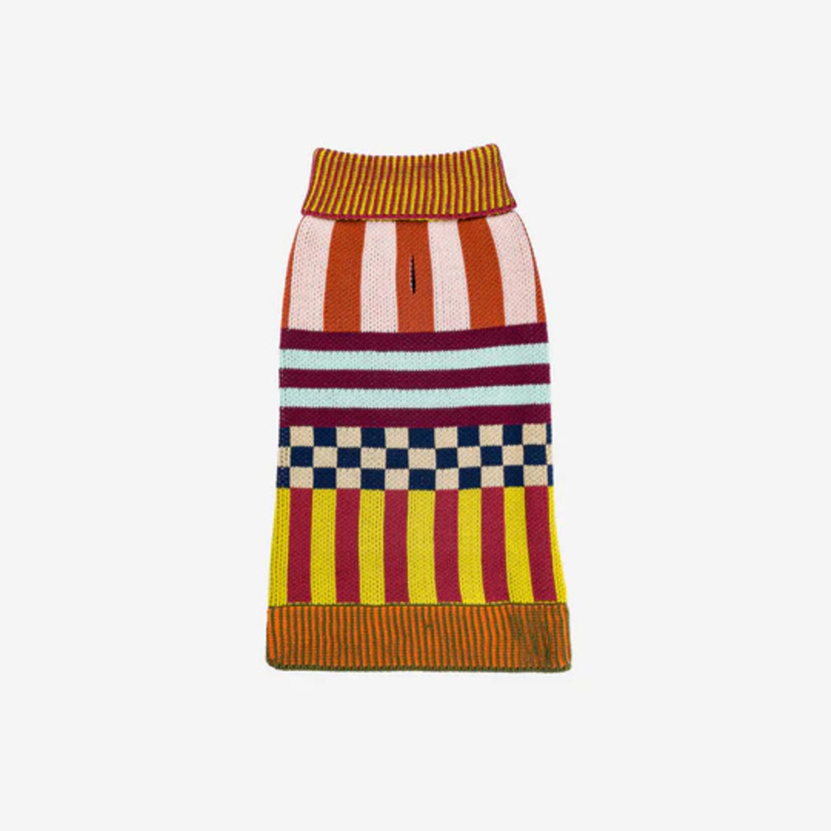Verloop Pattern Patch Dog Sweater- Desert XS