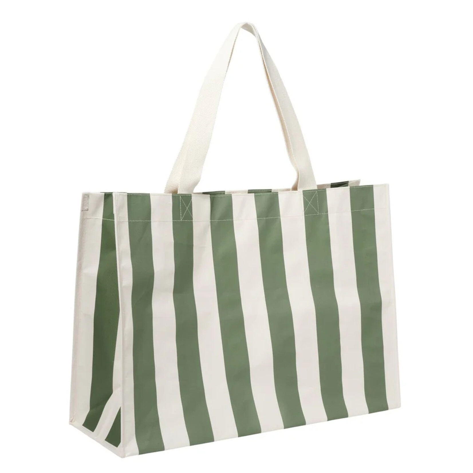 Sunnylife Carryall Beach Bag- Vacay Olive Stripe