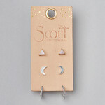 Scout Curated Wears Ella Stud Trio- Silver