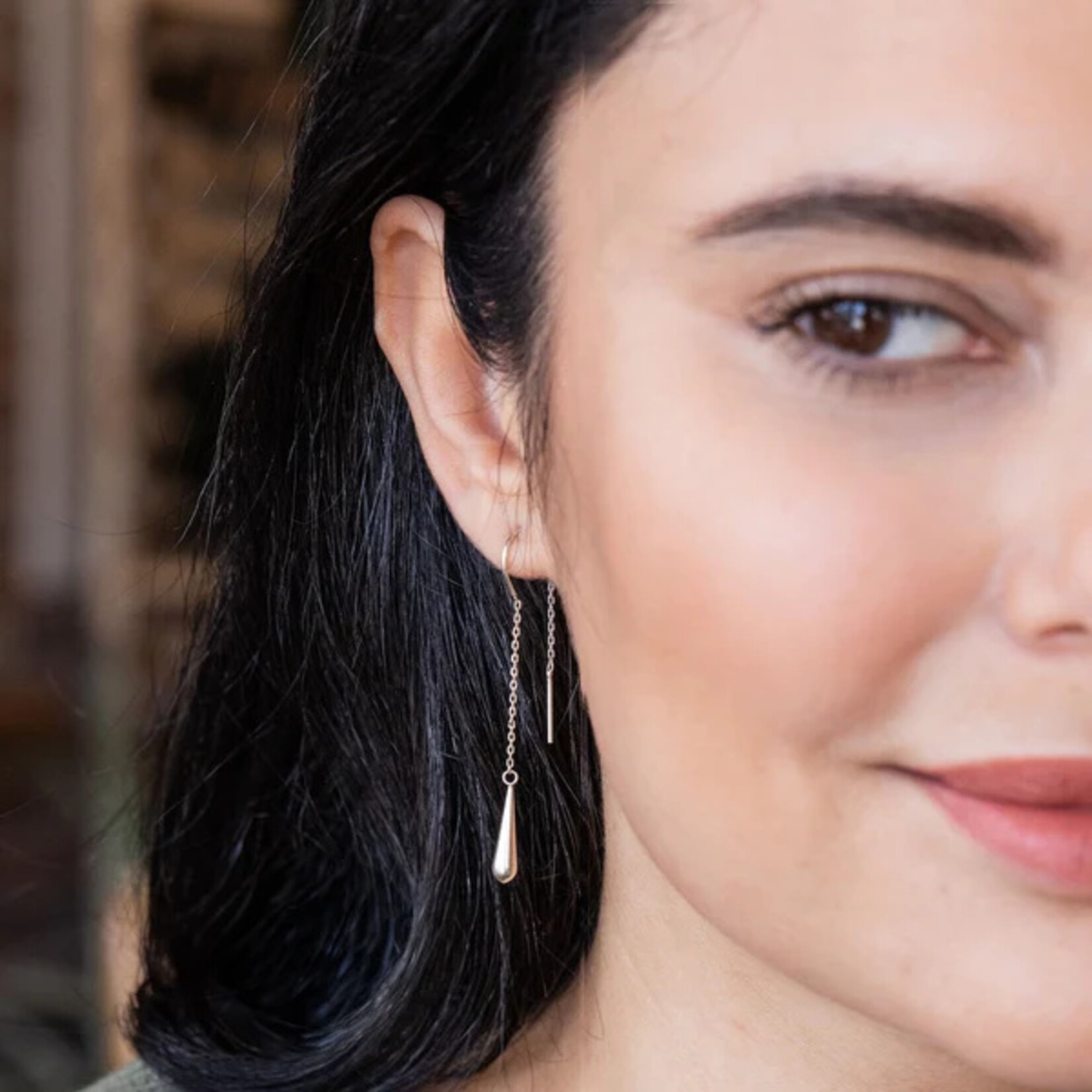 Scout Curated Wears Refined Icon Earring- Silver Lily Drop