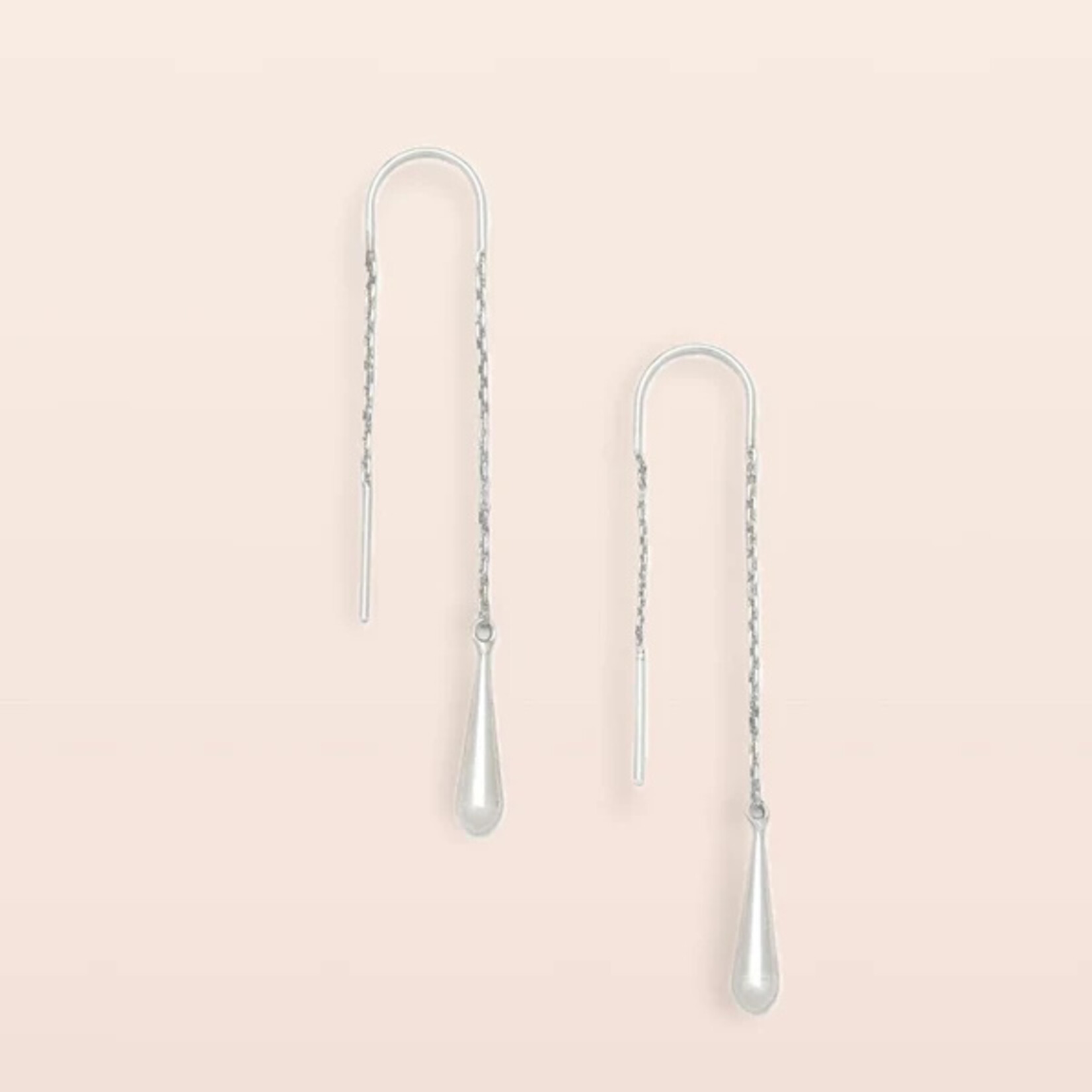 Scout Curated Wears Refined Icon Earring- Silver Lily Drop