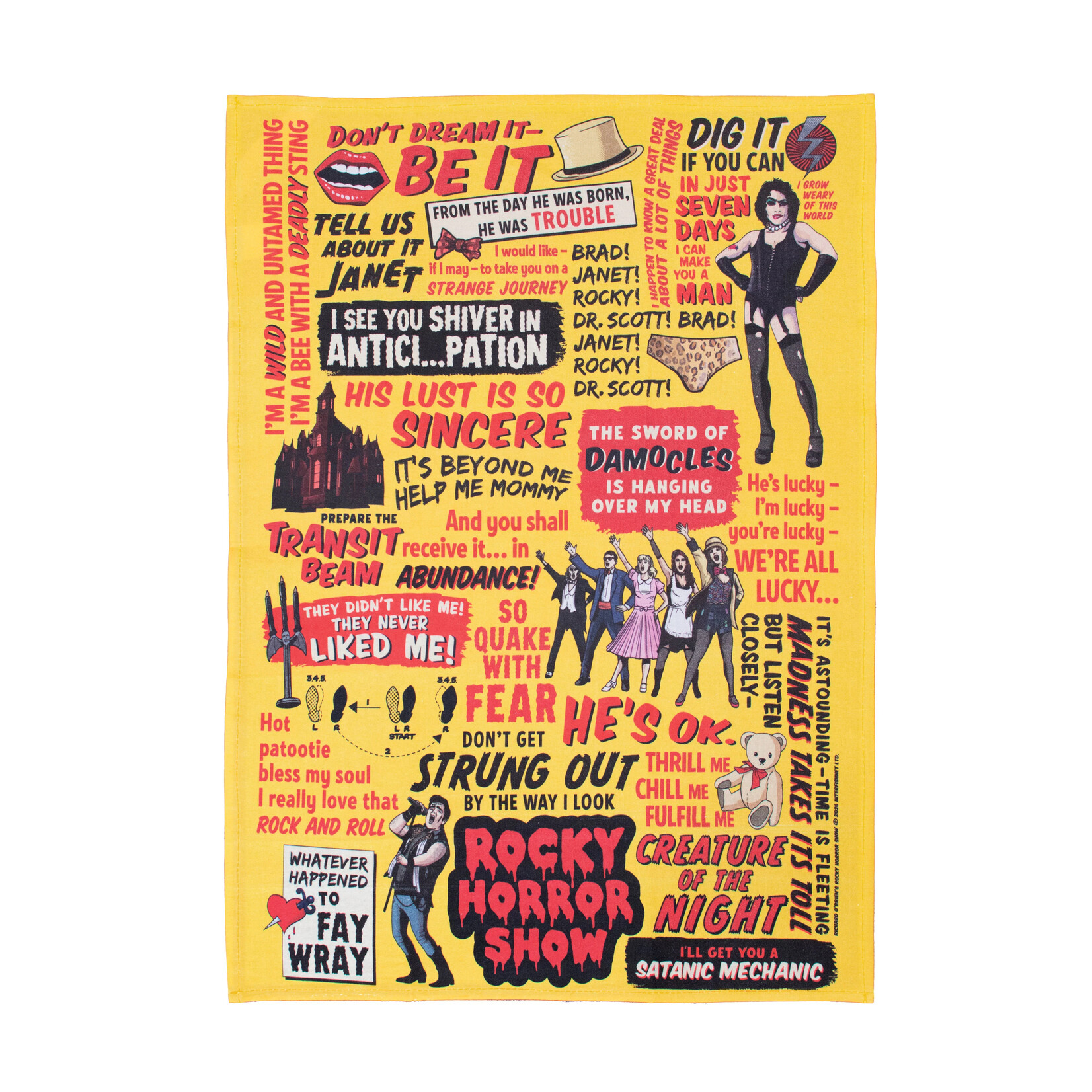Unemployed Philosophers Guild Rocky Horror Dish Towel
