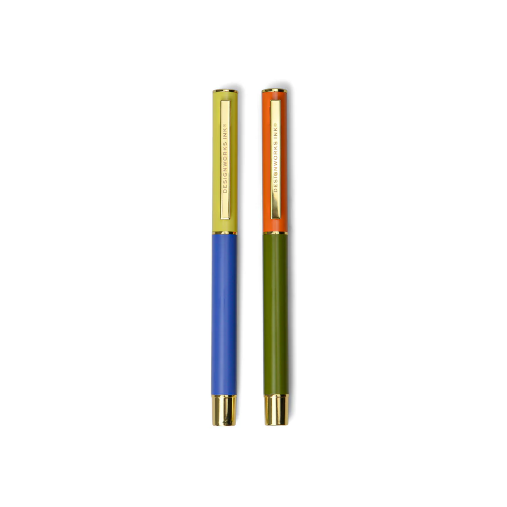 Designworks Ink Cobalt + Army Green Colorblock Pen Set