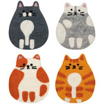 Now Designs Cat Club Felt Coasters SET OF 4