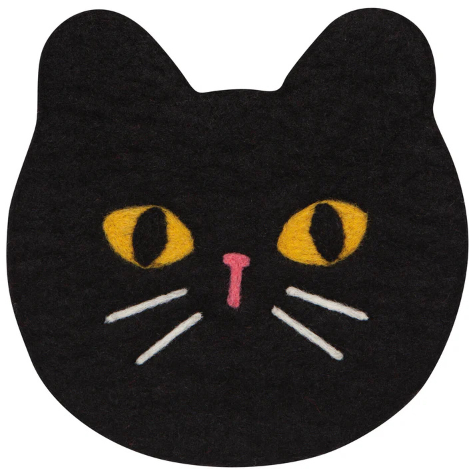 Now Designs Black Cat Felt Wool Trivet