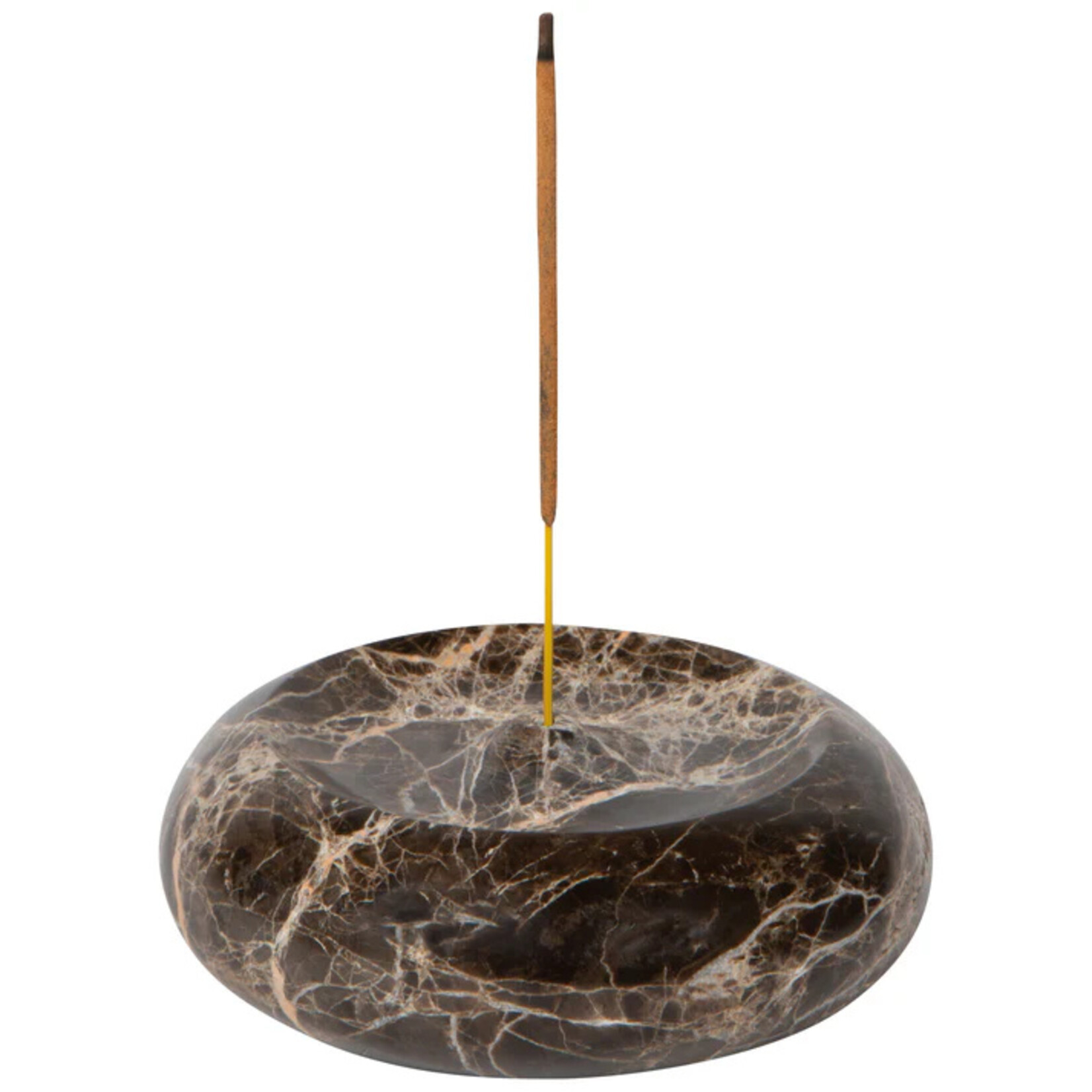 Now Designs Emperador Marble Round Incense Holder