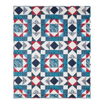 Peking Handicraft Star Patriotic Throw 50" x 60"
