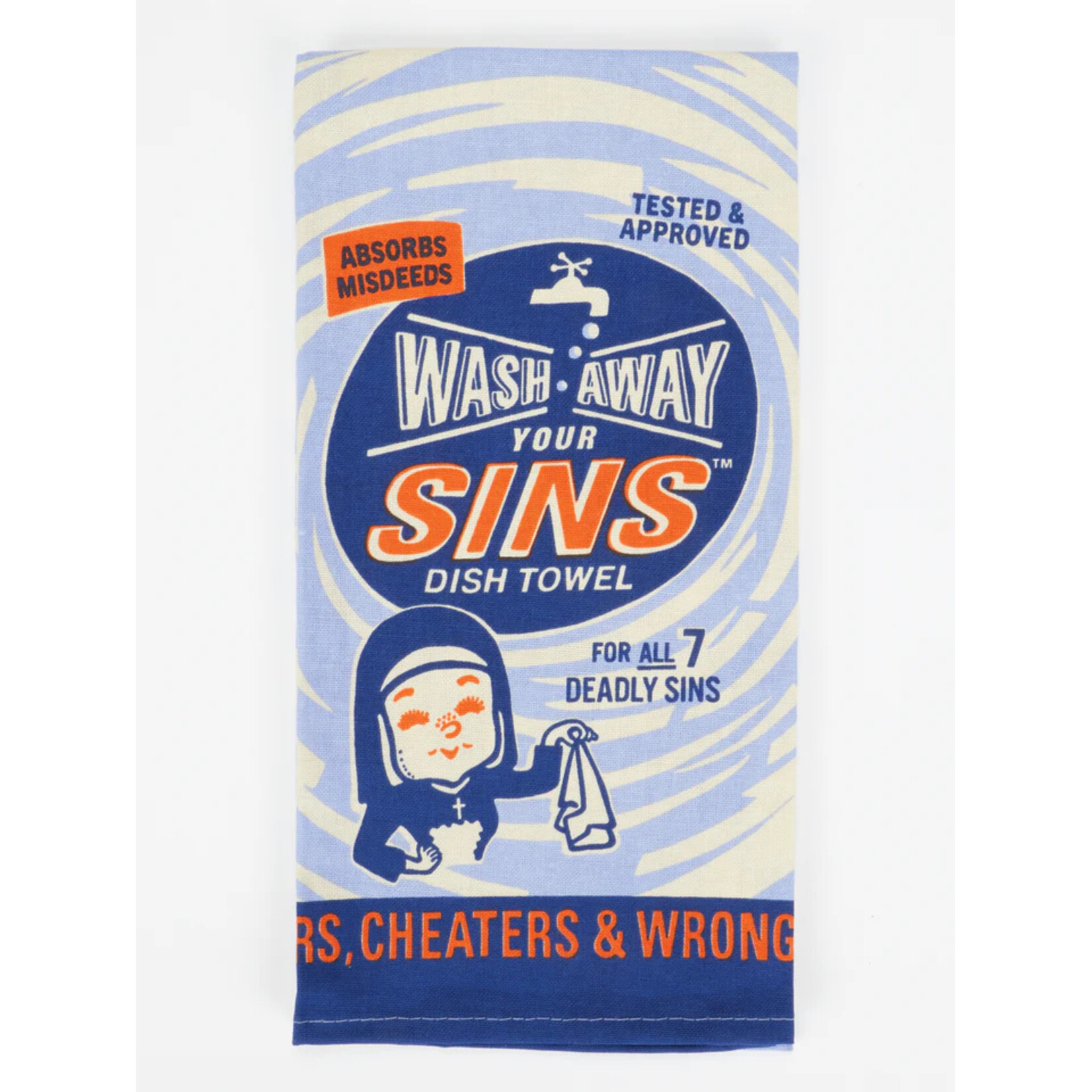 Blue Q Wash Away Your Sins Dish Towel