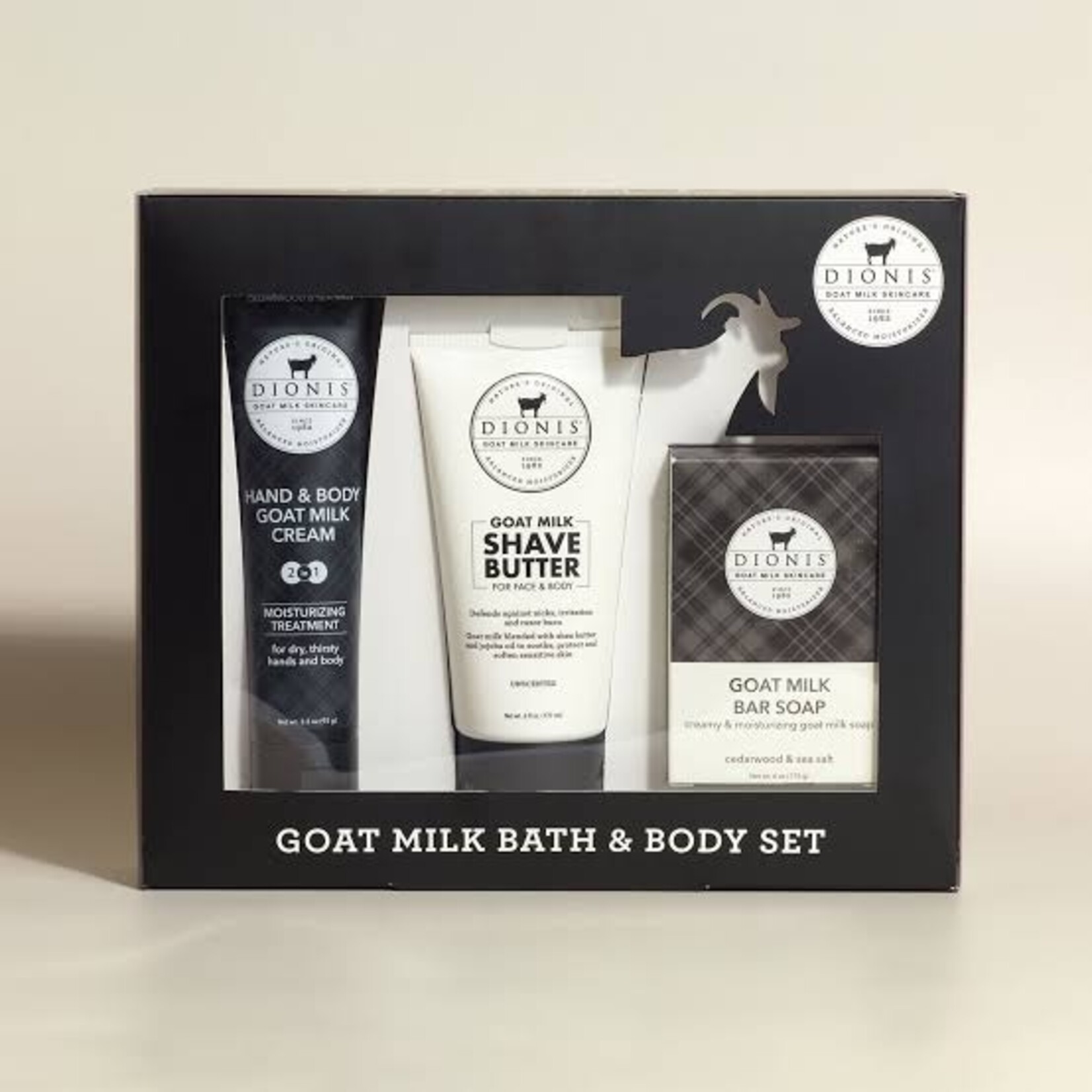 Dionis Milk Skincare Ceadrwood & Sea Salt Bath & Body Gift Set