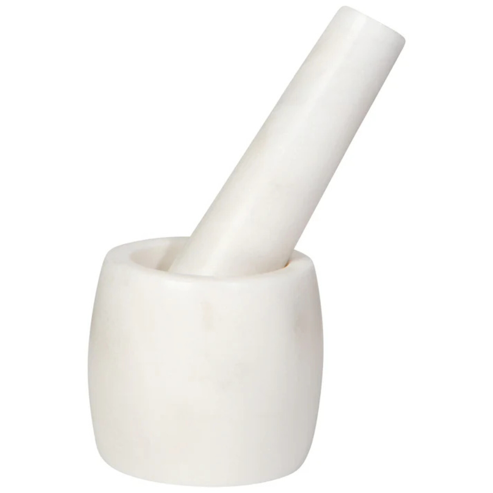 Now Designs White Marble Mortar and Pestle Small
