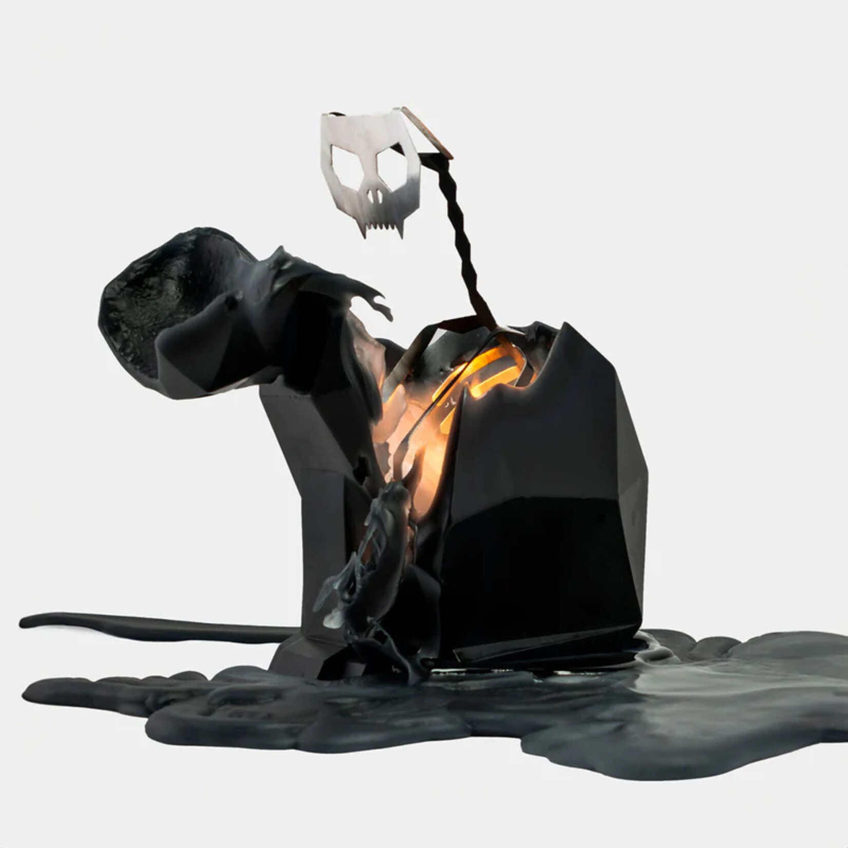 54 Celsius PyroPet Kisa Cat Skeleton Candle- Black