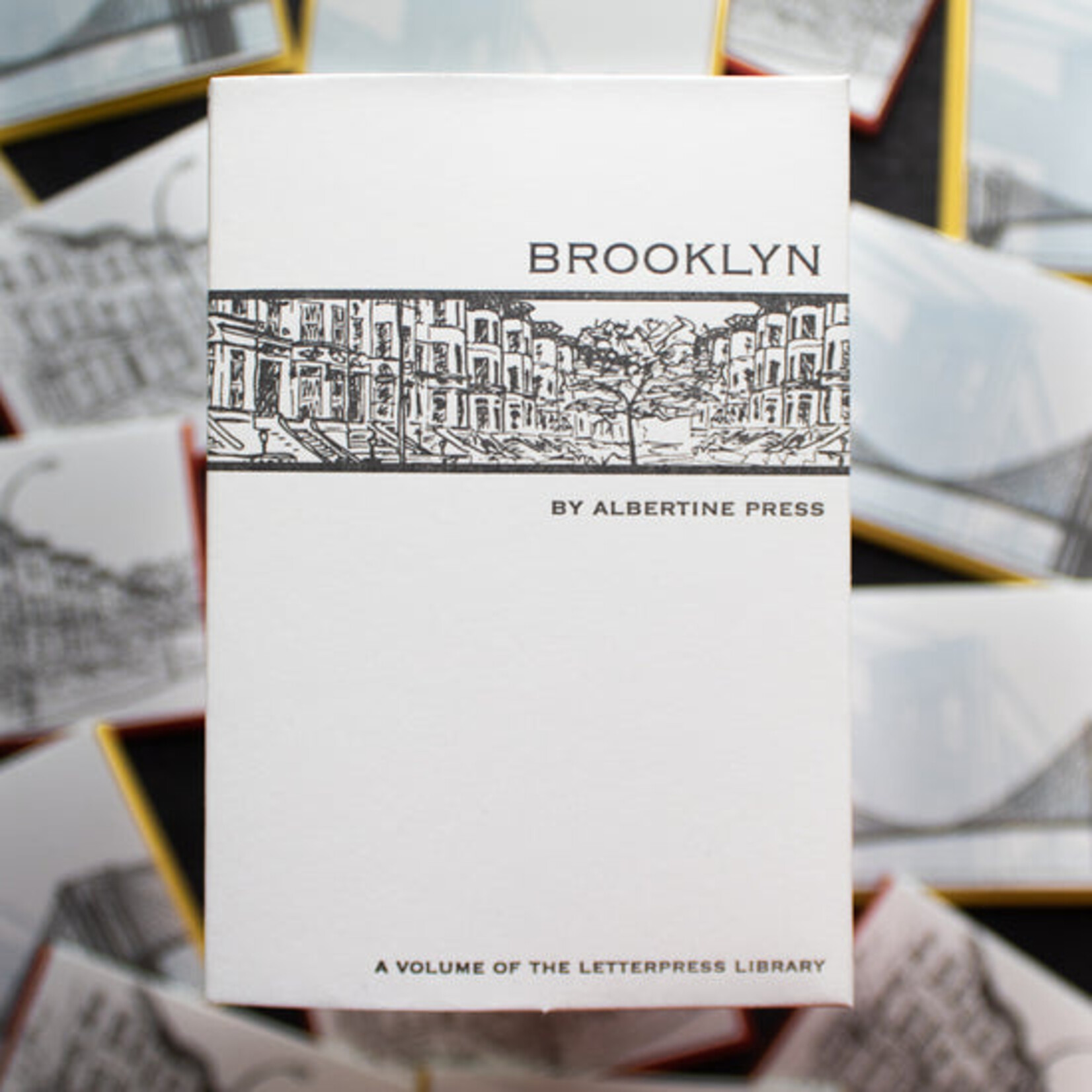 Albertine Press Brooklyn Letterpress Library Boxed Note Cards