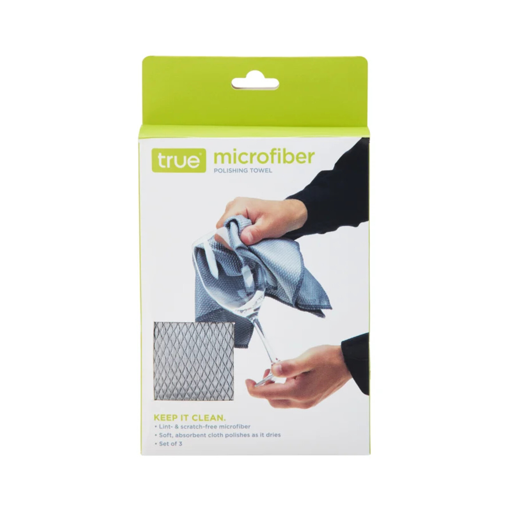 TRUE Brands Microfiber Polishing Towels SET OF 3