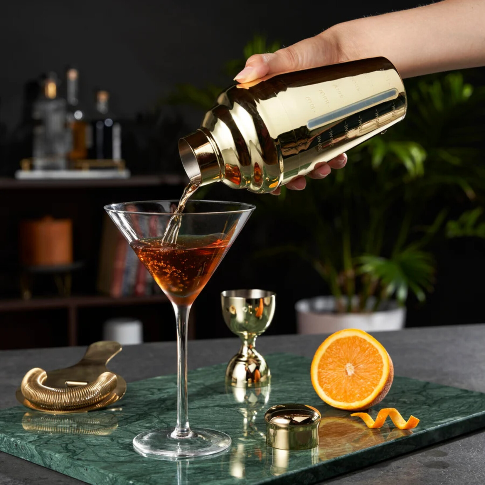Belmont Gold Measured Cocktail Shaker