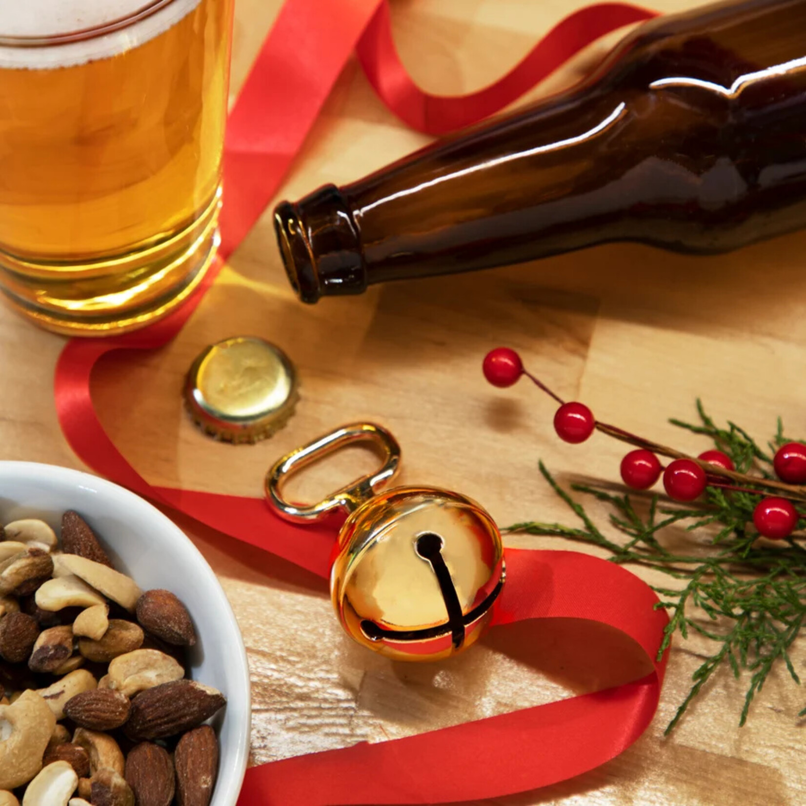 TRUE Brands Jingle Bell Bottle Opener