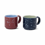 Here's How The Simon Espresso Cups SET OF 2- Burgundy + Navy