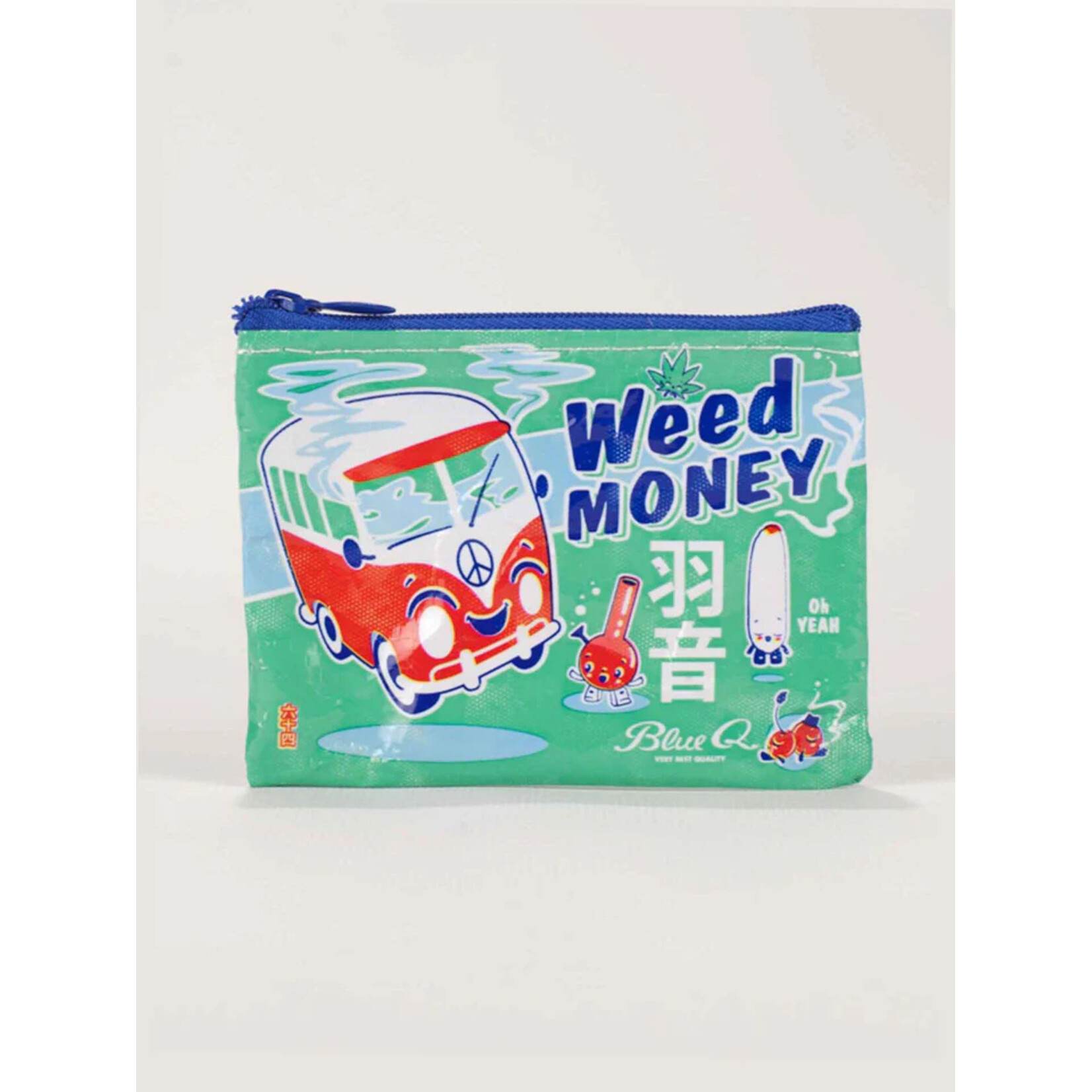 Blue Q Weed Money Coin Purse