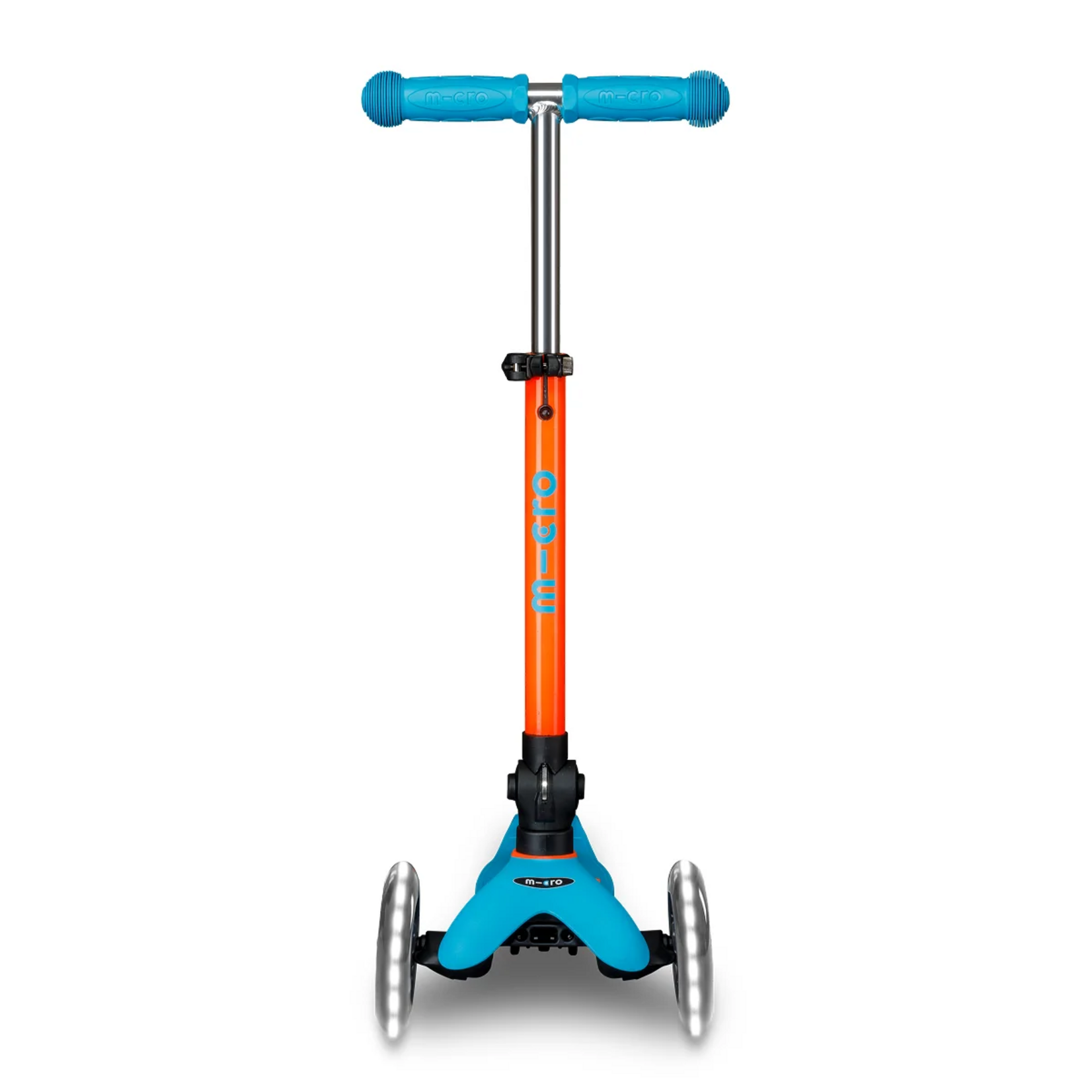 Micro Kickboard Micro Mini Foldable LED Scooter- Neon Sunset Orange/Aqua
