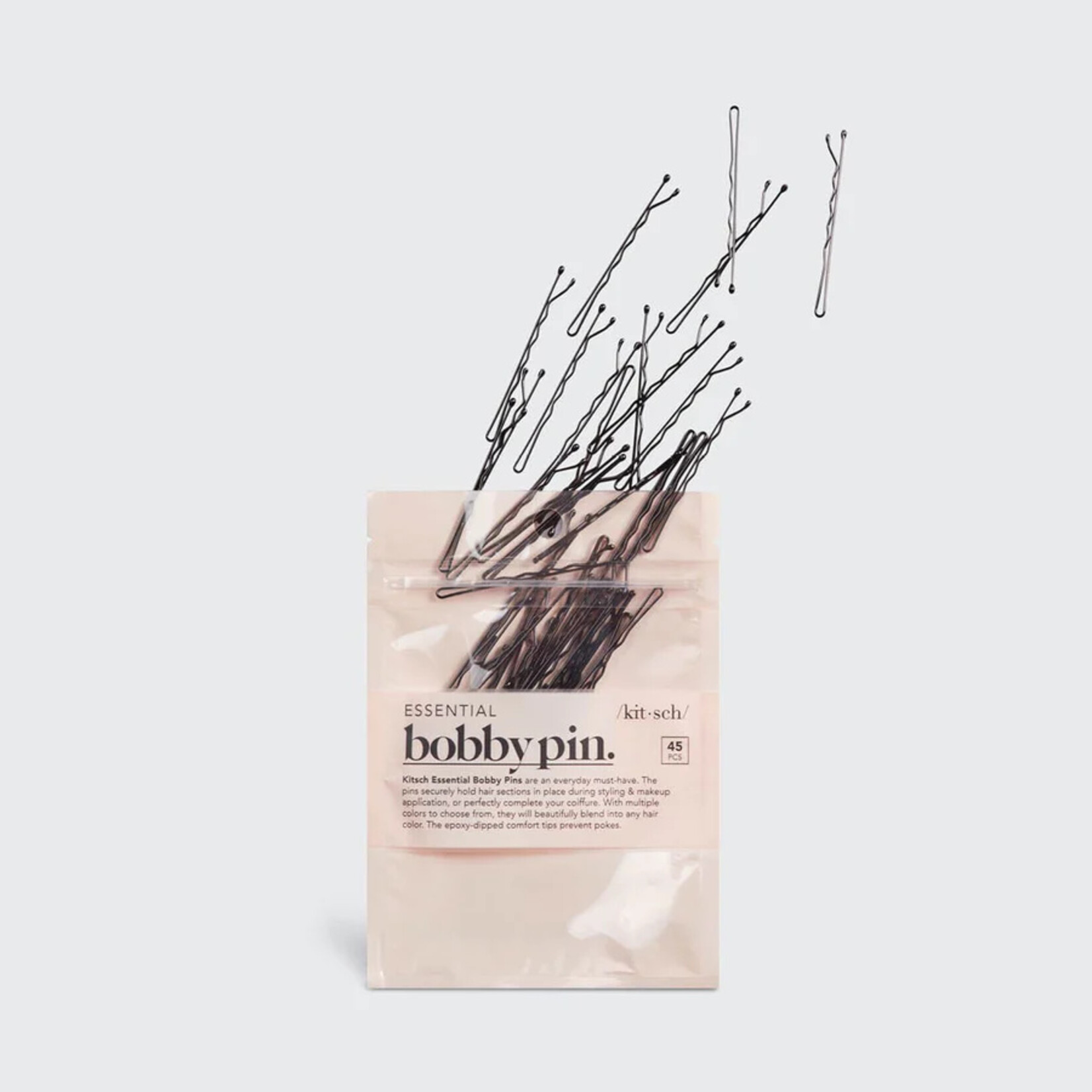 KITSCH Essential Bobby Pins 45pc- Black